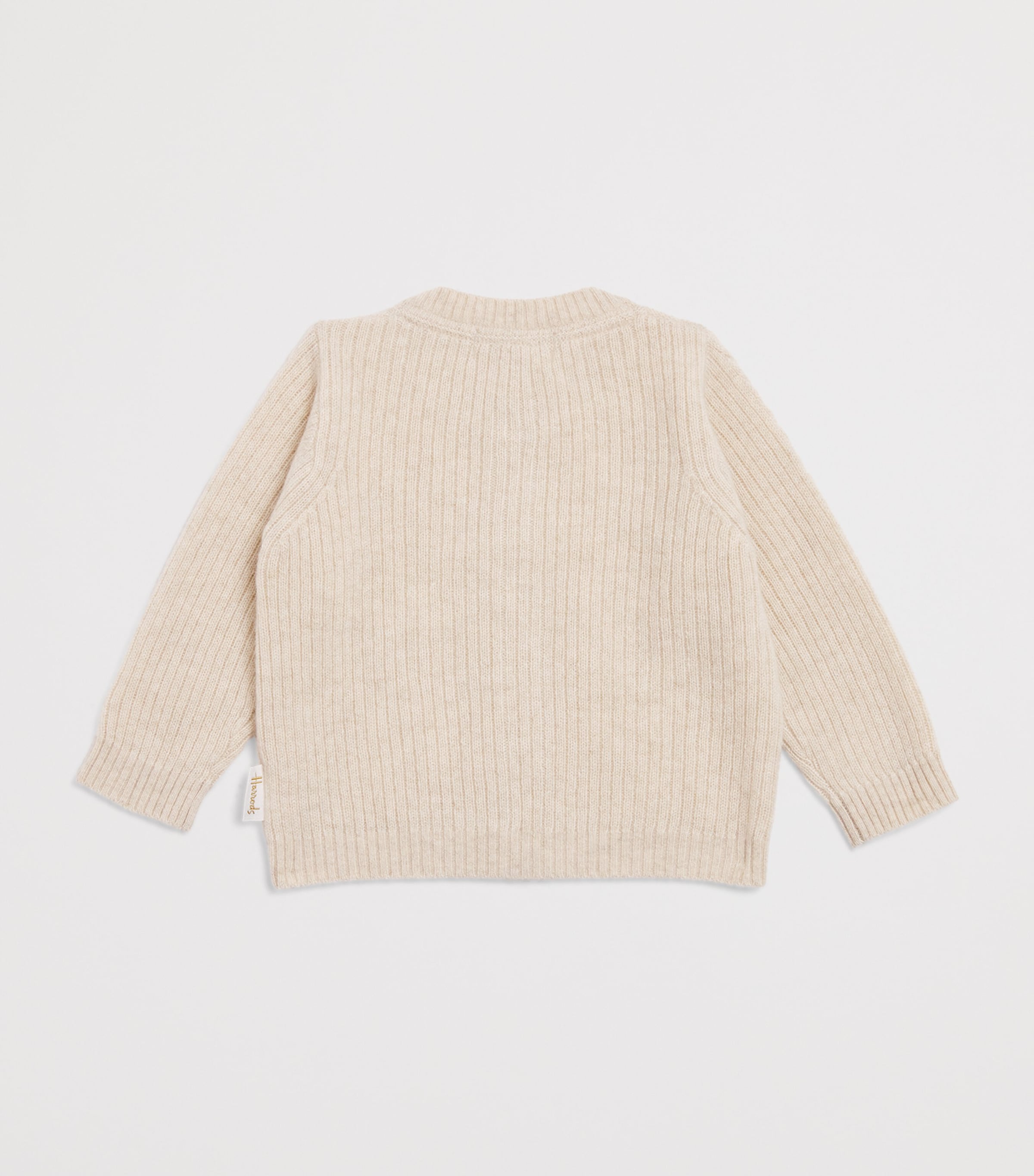 Cashmere Cable-Knit Cardigan (0-18 Months) OATMEAL Image 2