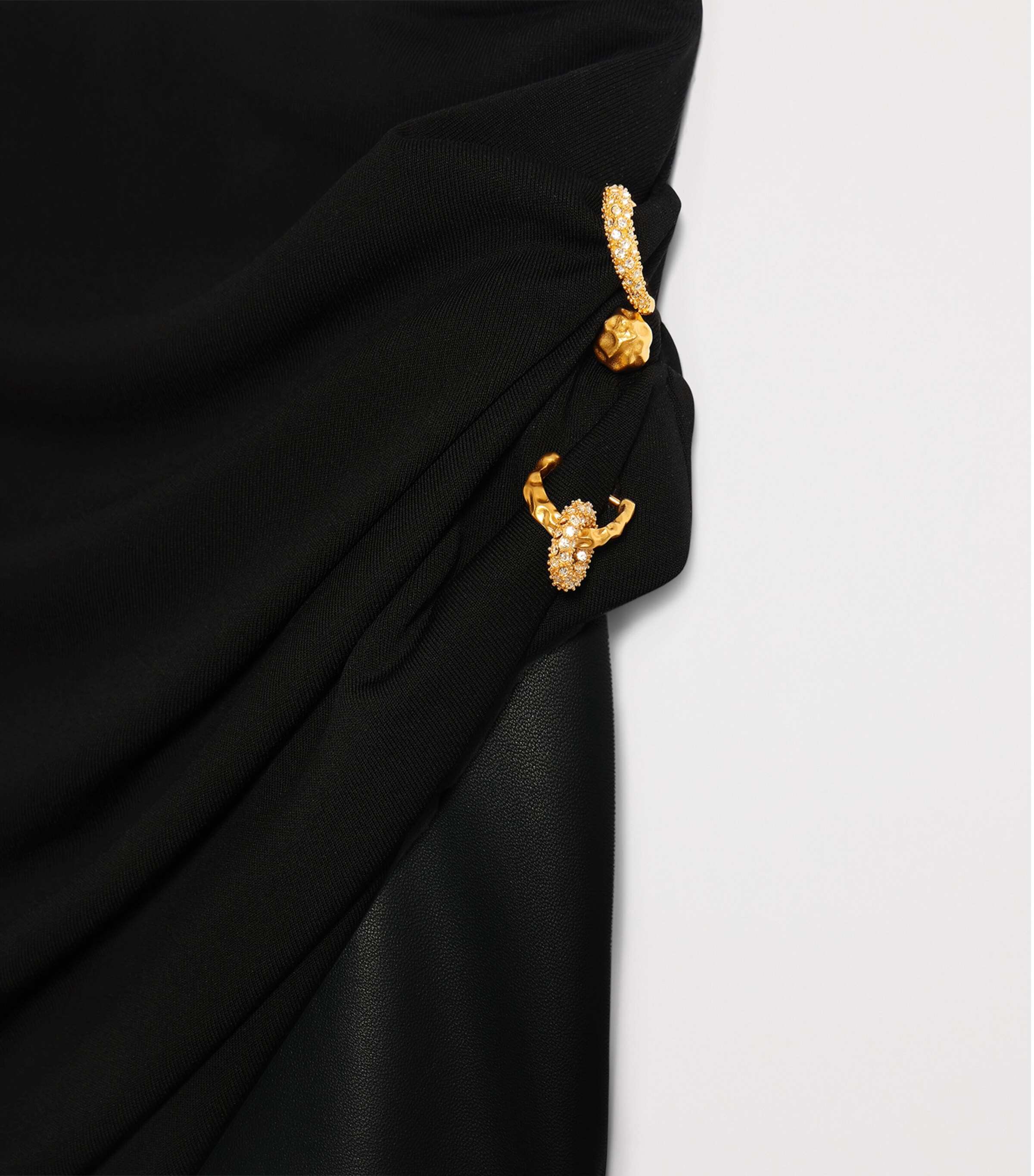 Asymmetrical Mini Skirt 999 BLACK Image 7