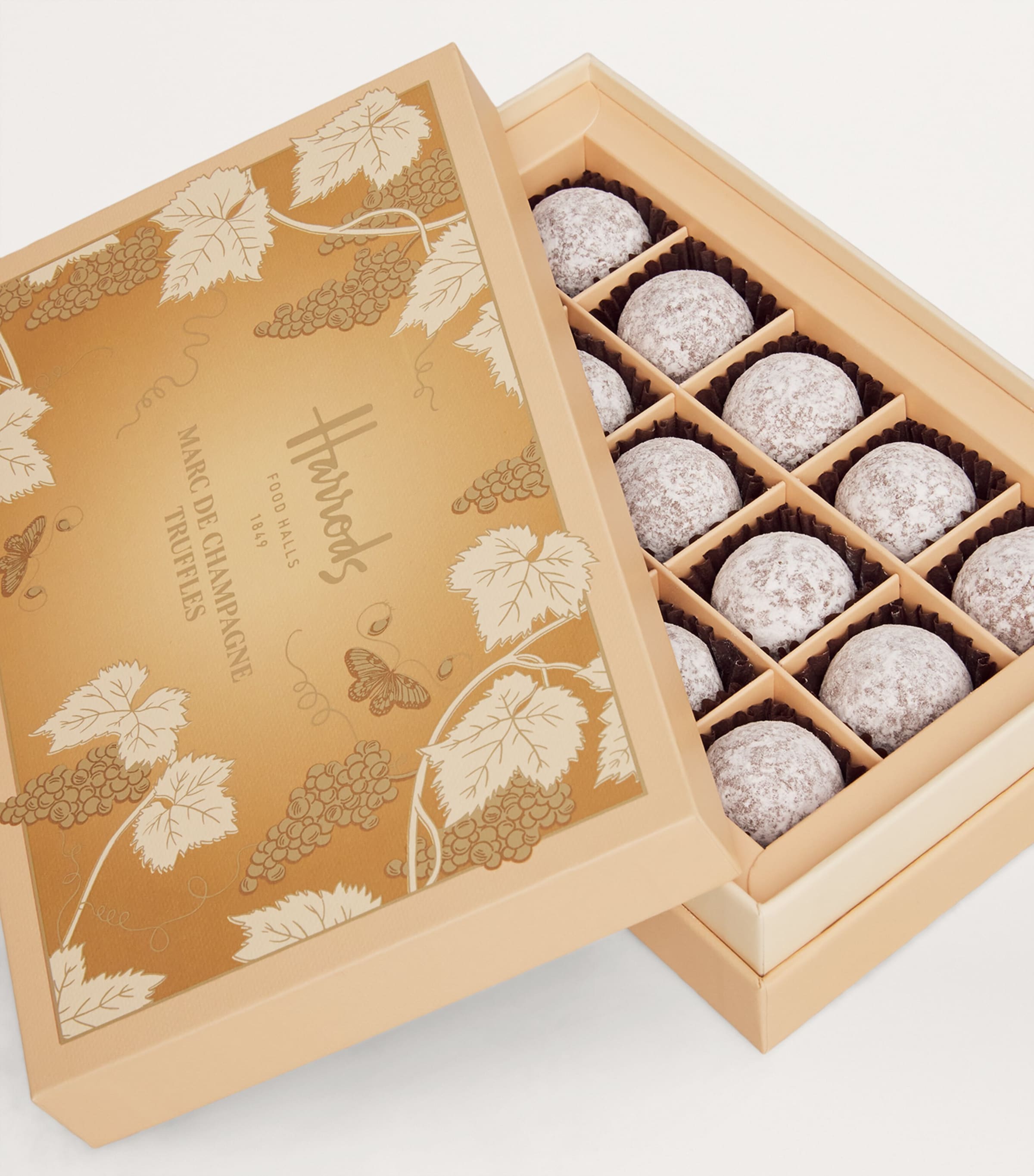 Harrods 15-Piece Marc de Champagne Truffles (175g) | Designers | Harrods | Food | Chocolates | Chocolate Truffles | Free From | Vegetarian Harrods 15-Piece Marc de Champagne Truffles (175g) | Designers | Harrods | Food | Chocolates | Chocolate Truffles | Free From | Vegetarian