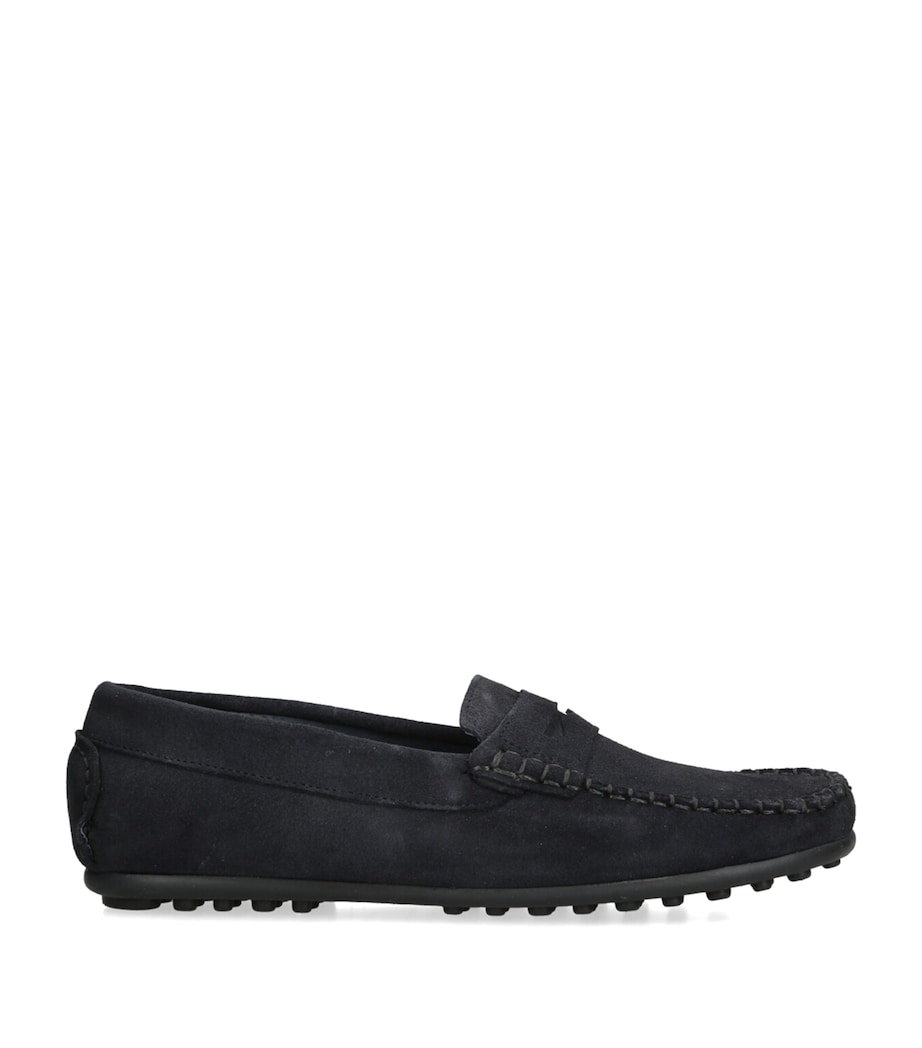 Suede Felix Loafers NAVY Image 1