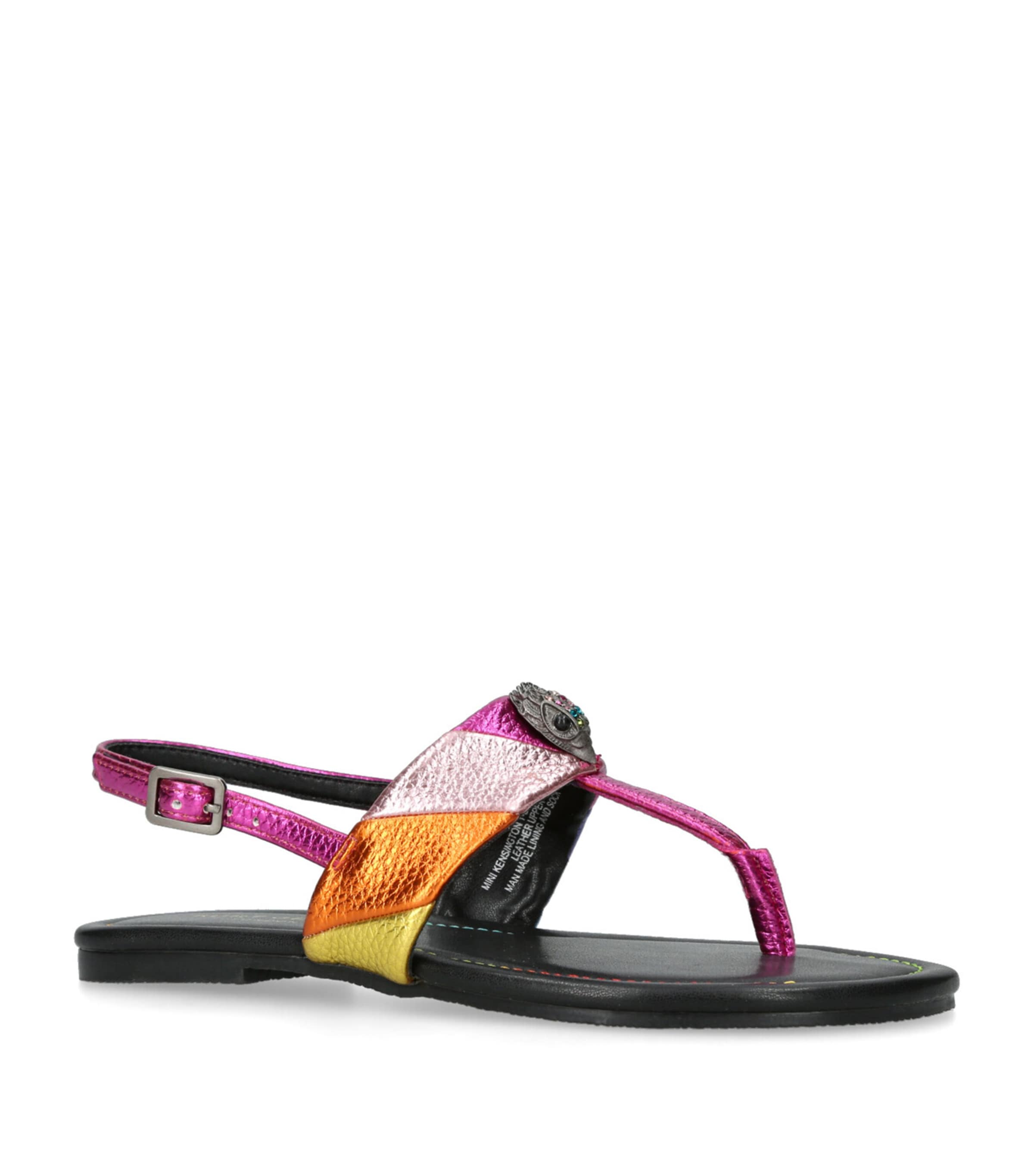 KURT GEIGER MINI KENSINGTON T-BAR SANDALS 