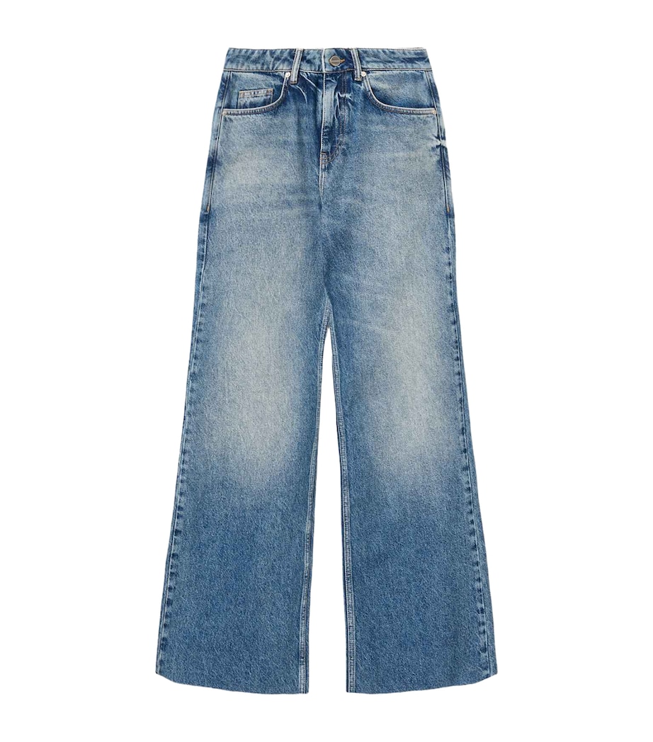 AllSaints Womens Ember Flared Jeans Vintage Indigo Image 1