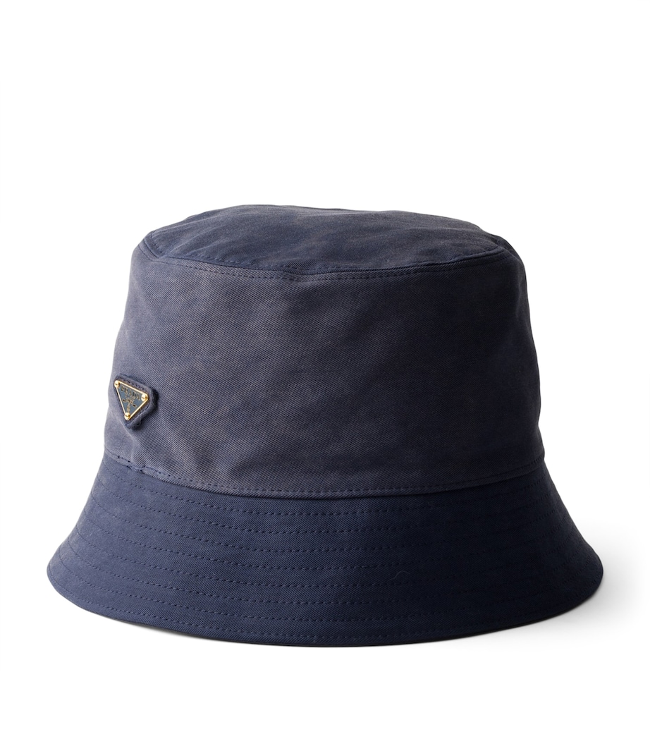 Prada Satin Bucket Hat Blue Image 1