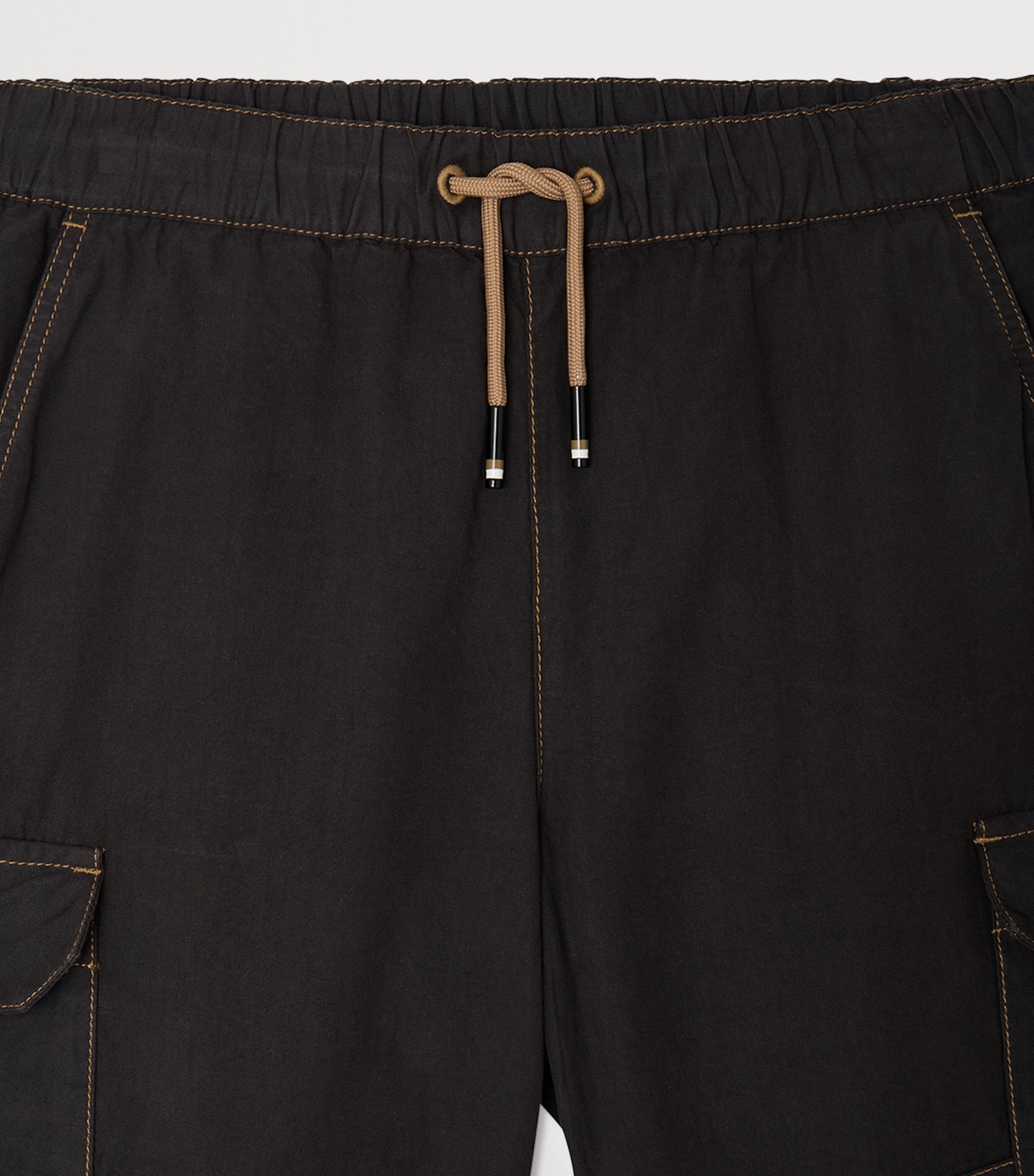 Bonpoint Drawstring Cargo Trousers (10-14 Years) Faux Noir Image 3
