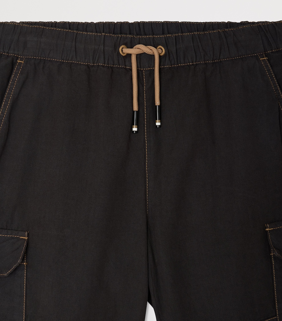 Bonpoint Drawstring Cargo Trousers (10-14 Years) Faux Noir Image 3