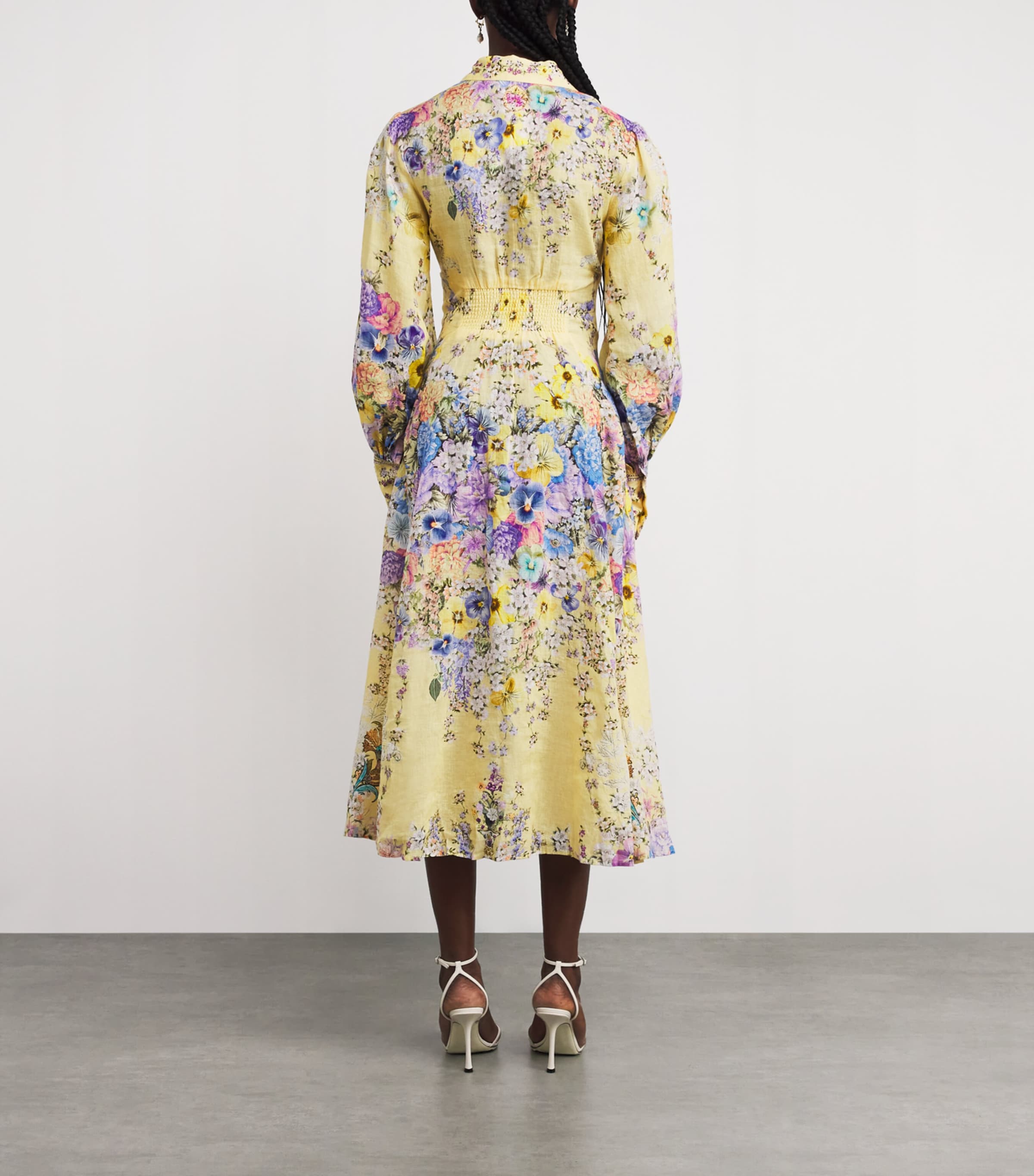 Linen Darling Buds Shirt Dress DARLING BUDS DARLBUD Image 3