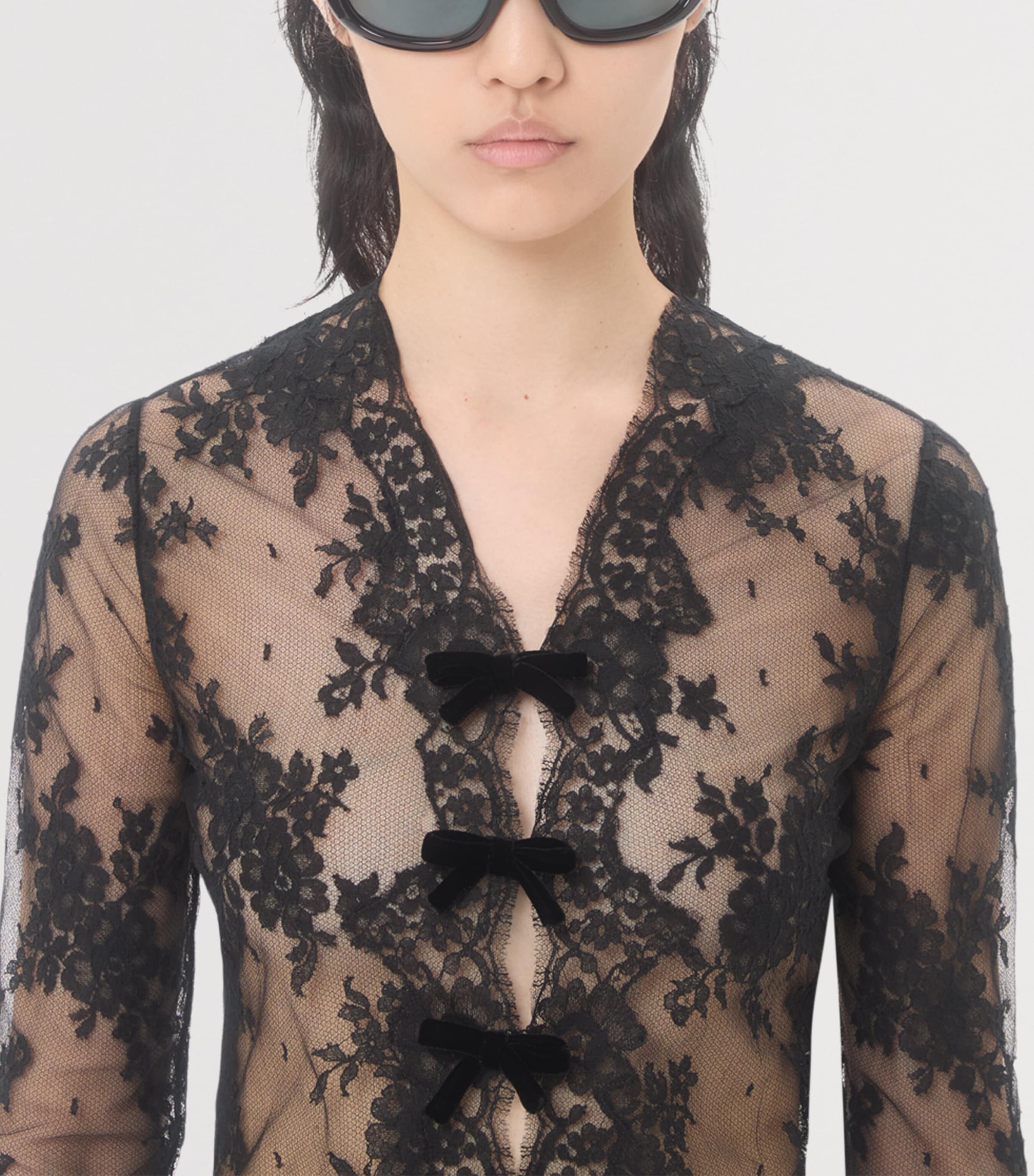 Lace Floral Shirt 0NO Image 4