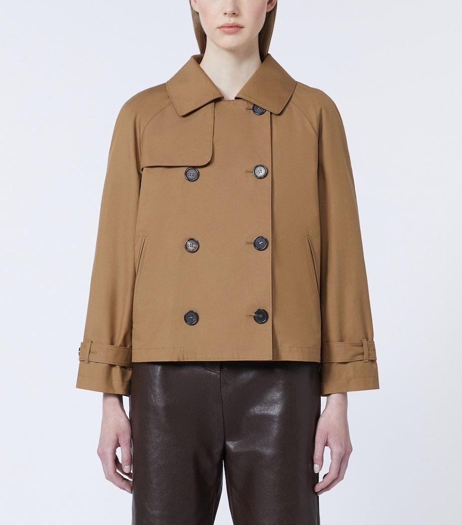 Cotton-Blend Raincoat BROWN Image 3
