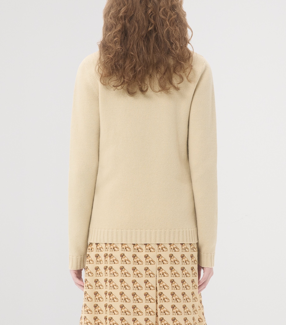 Virgin Wool Chez Valentino Sweater R8E Image 4