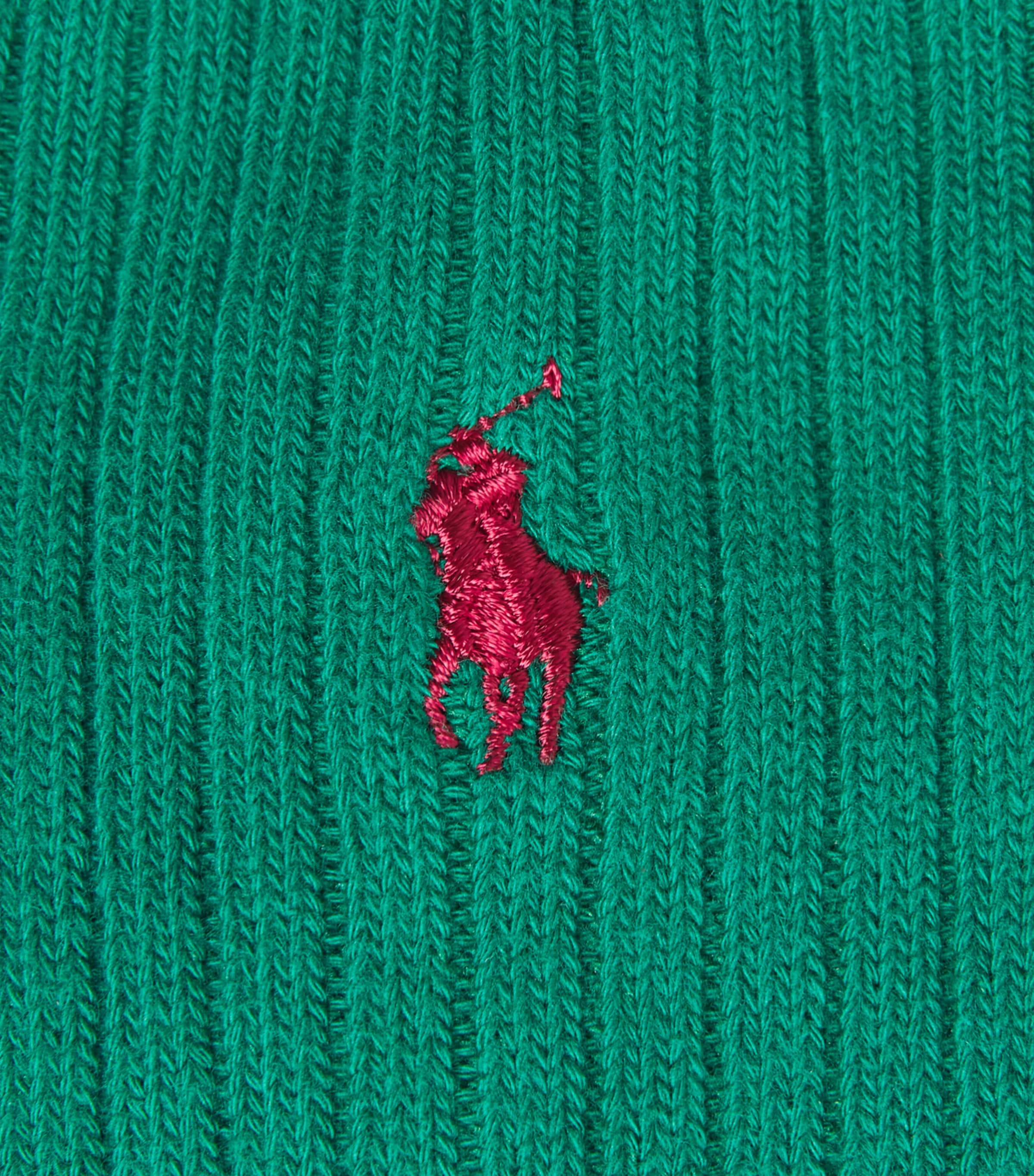Polo Ralph Lauren Mens Classic Crew Socks College Green Image 2