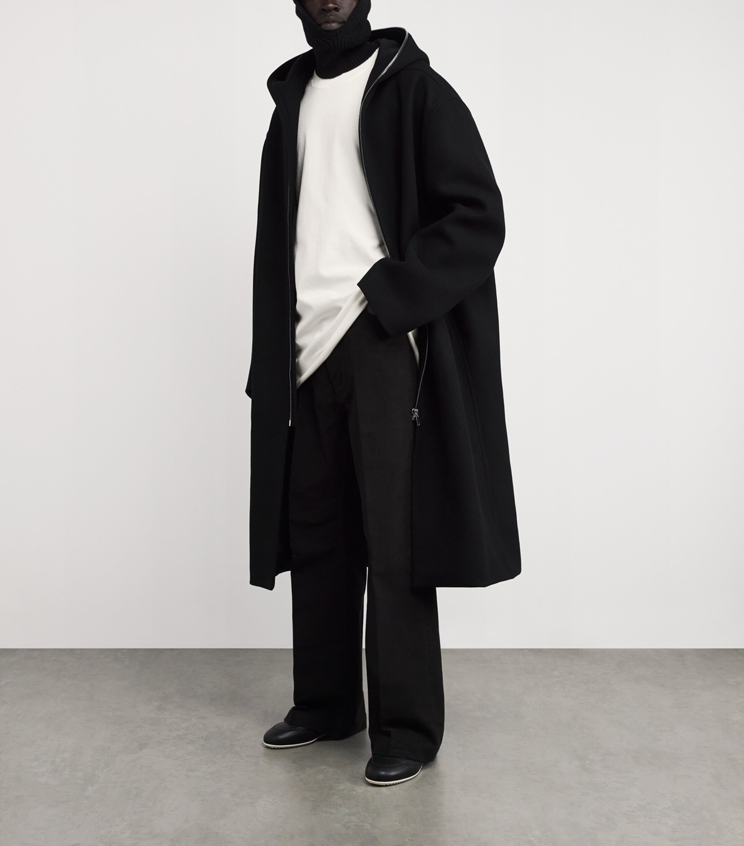 Rick Owens Mens Oversized Organic Cotton Tommy T-Shirt Milk/ Image 2