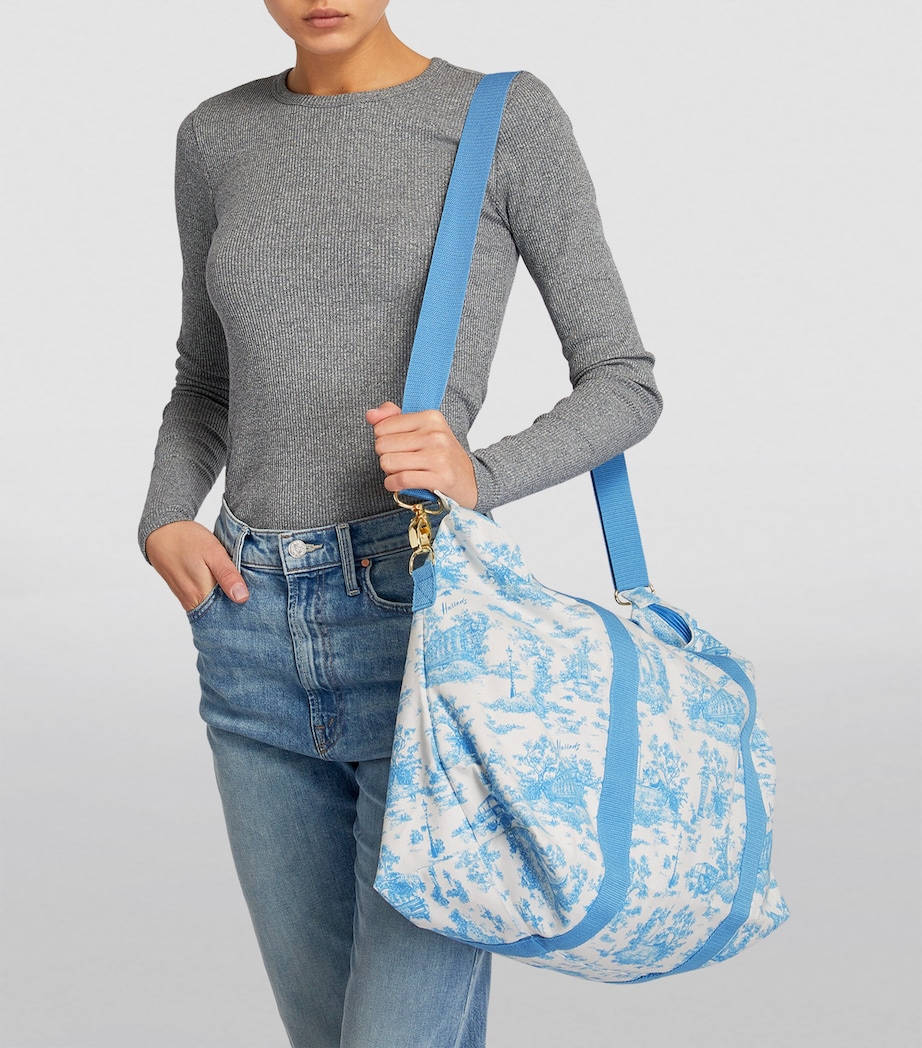 Toile Foldable Overnight Bag BLUE Image 5