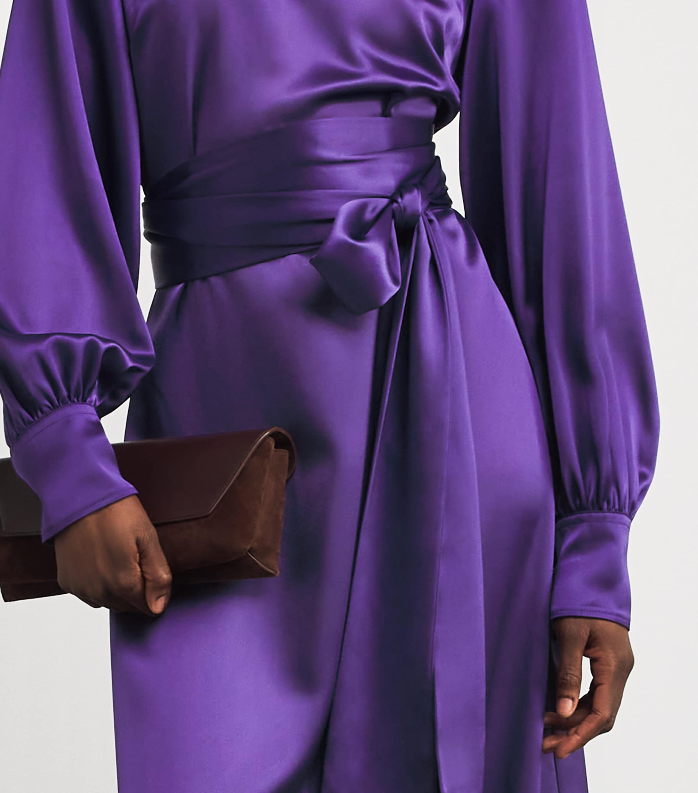 Satin Cels Maxi Dress VIOLET Image 4