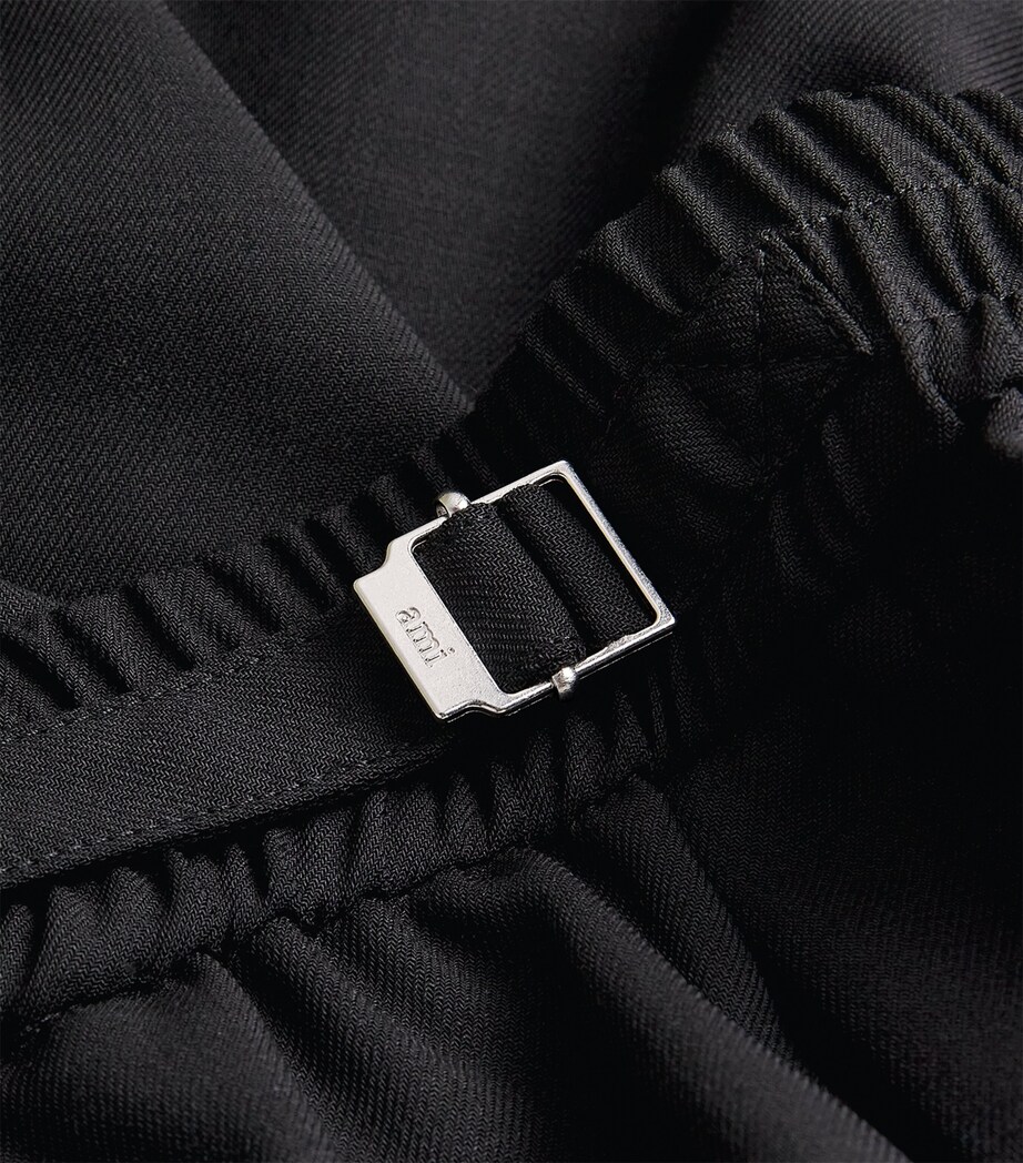 Wool Elasticated Trousers NOIR/001 Image 5