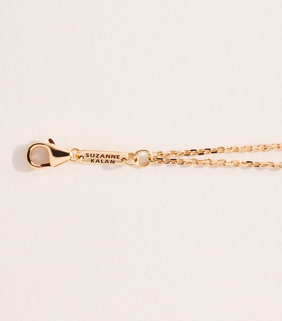 Suzanne Kalan Rose Gold, Diamond and Pink Sapphire Evil Eye Chain Bracelet Rg/p Image 3