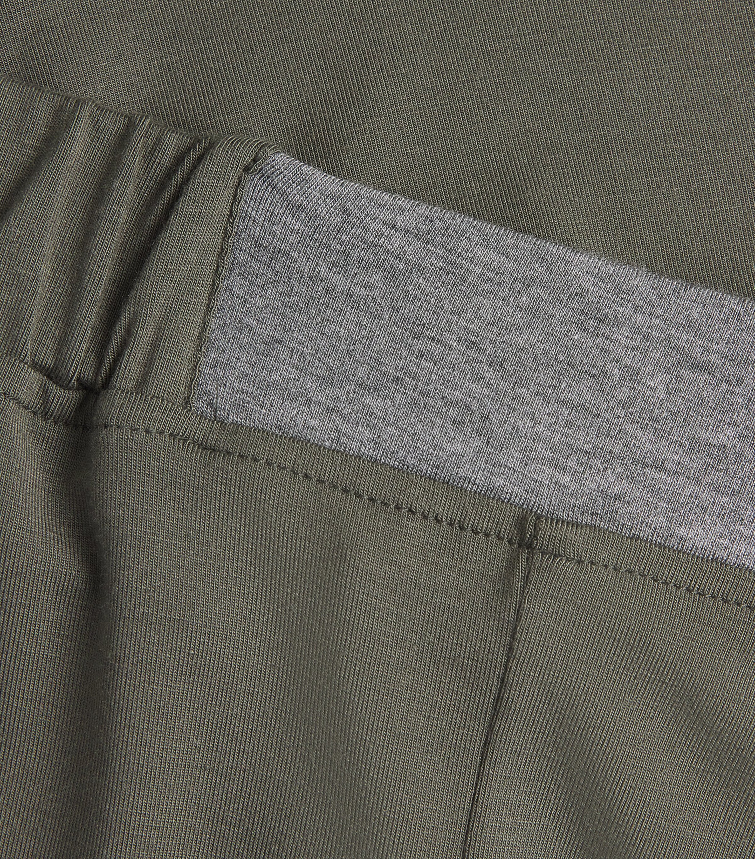 Stretch-Modal Lounge Shorts CHA GREEN/LT GREY Image 5