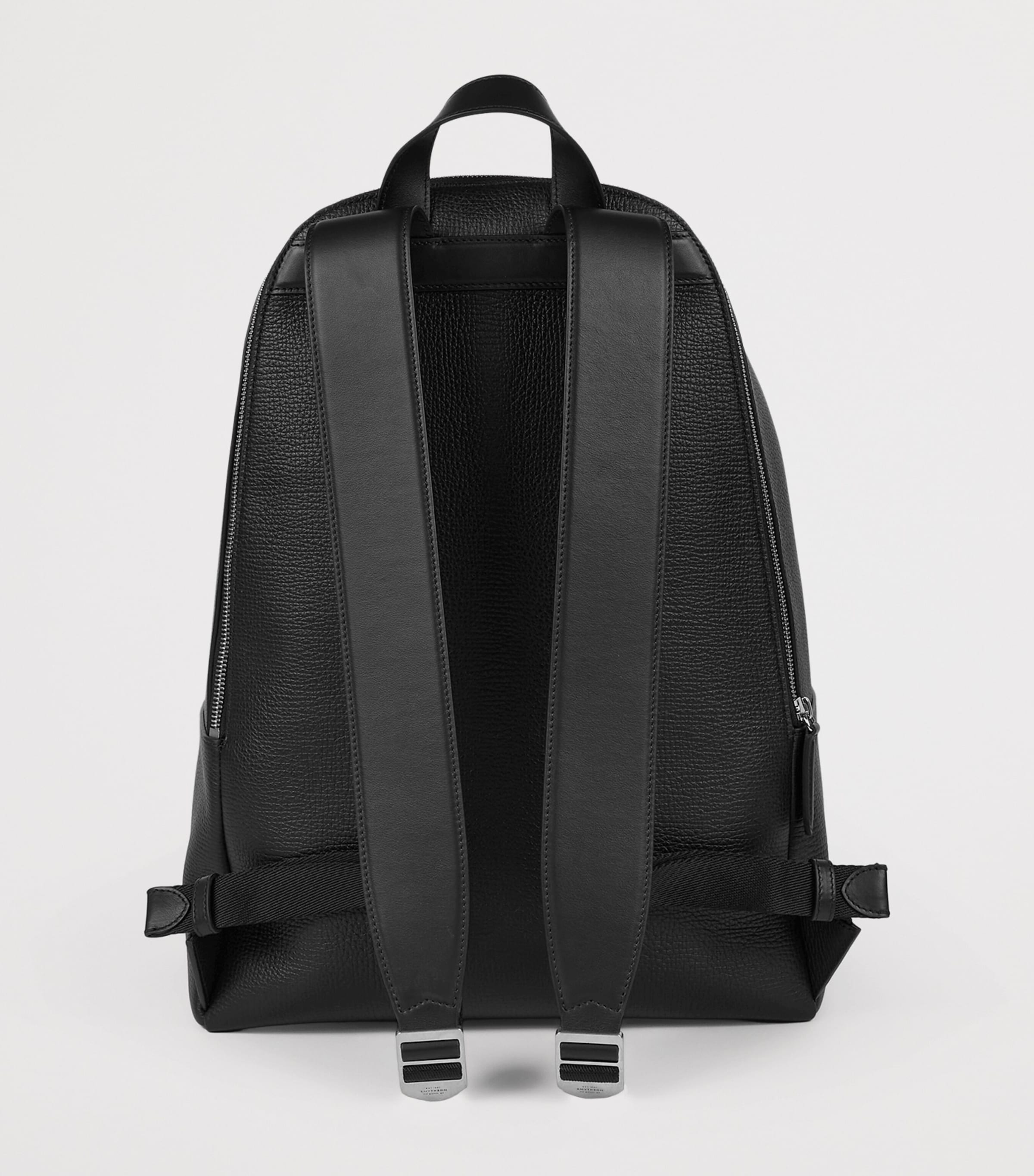 Smythson Leather Ludlow Backpack Black Image 3