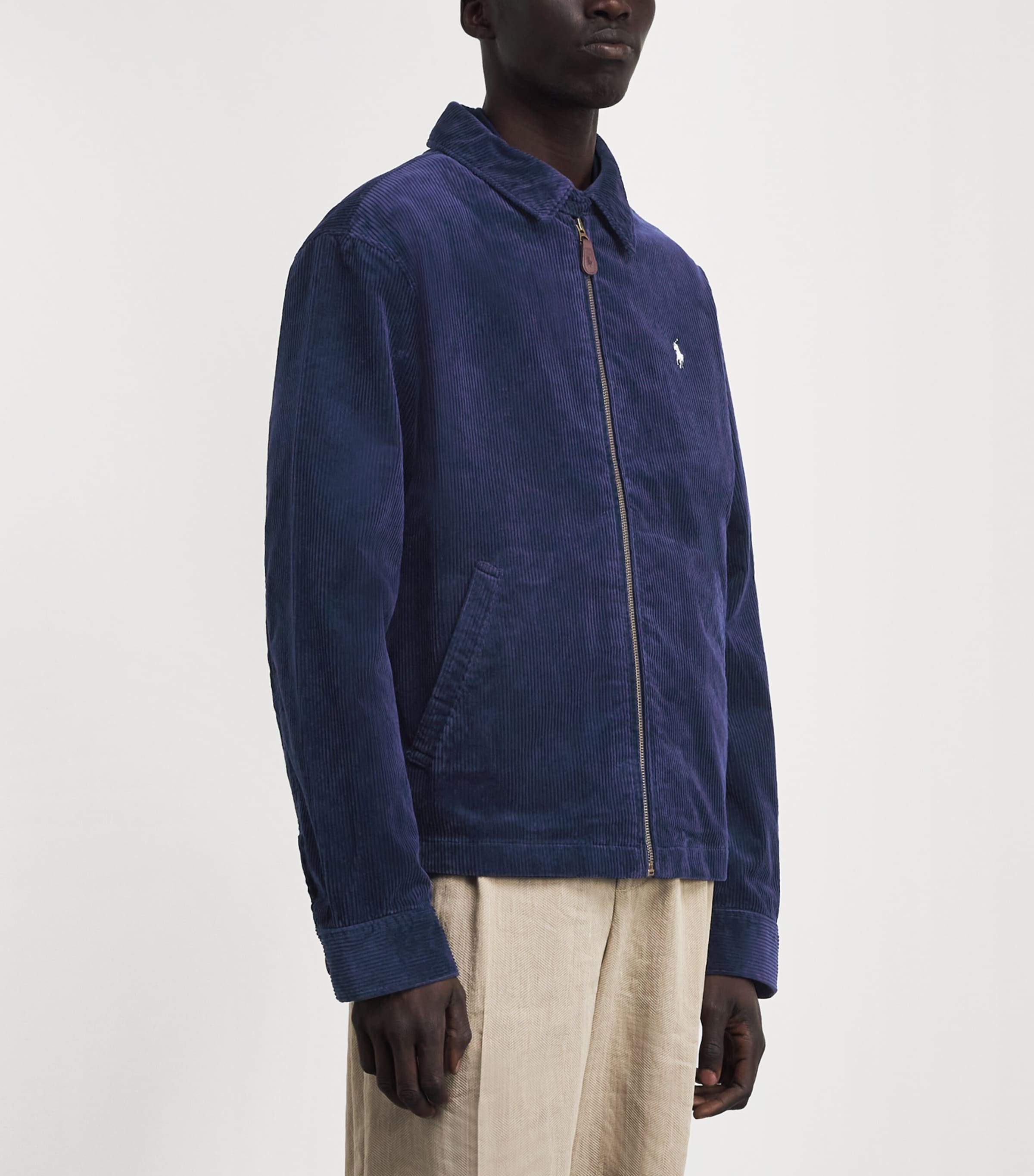 Polo Ralph Lauren Mens Cotton Corduroy Wynton Jacket Newport Navy Image 4