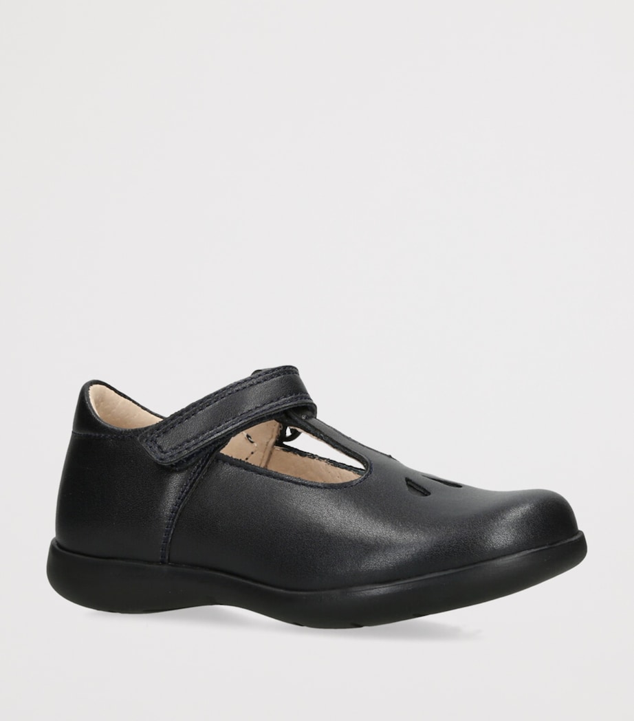 Leather Hampton Classics Evie Shoes NAVY Image 3