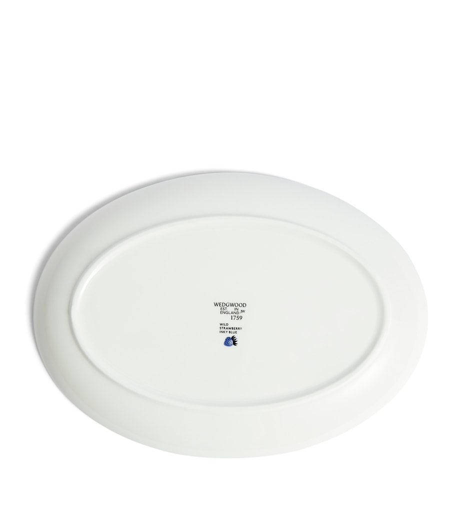 Wild Strawberry Inky Blue Oval Plate (30cm) MULTI Image 5