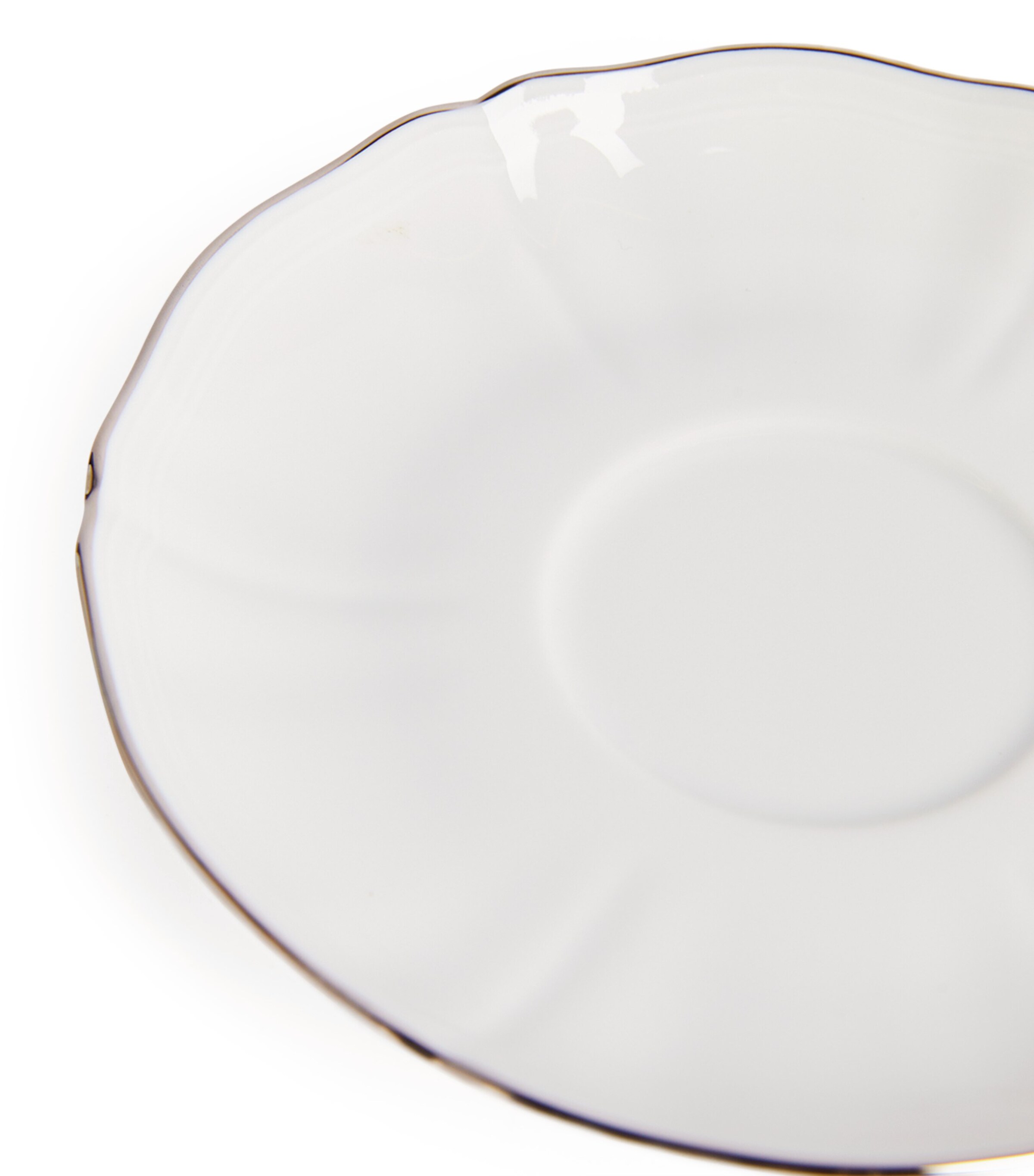 GINORI 1735 Porcelain Corona Platino Tea Saucer (15cm) Image 3
