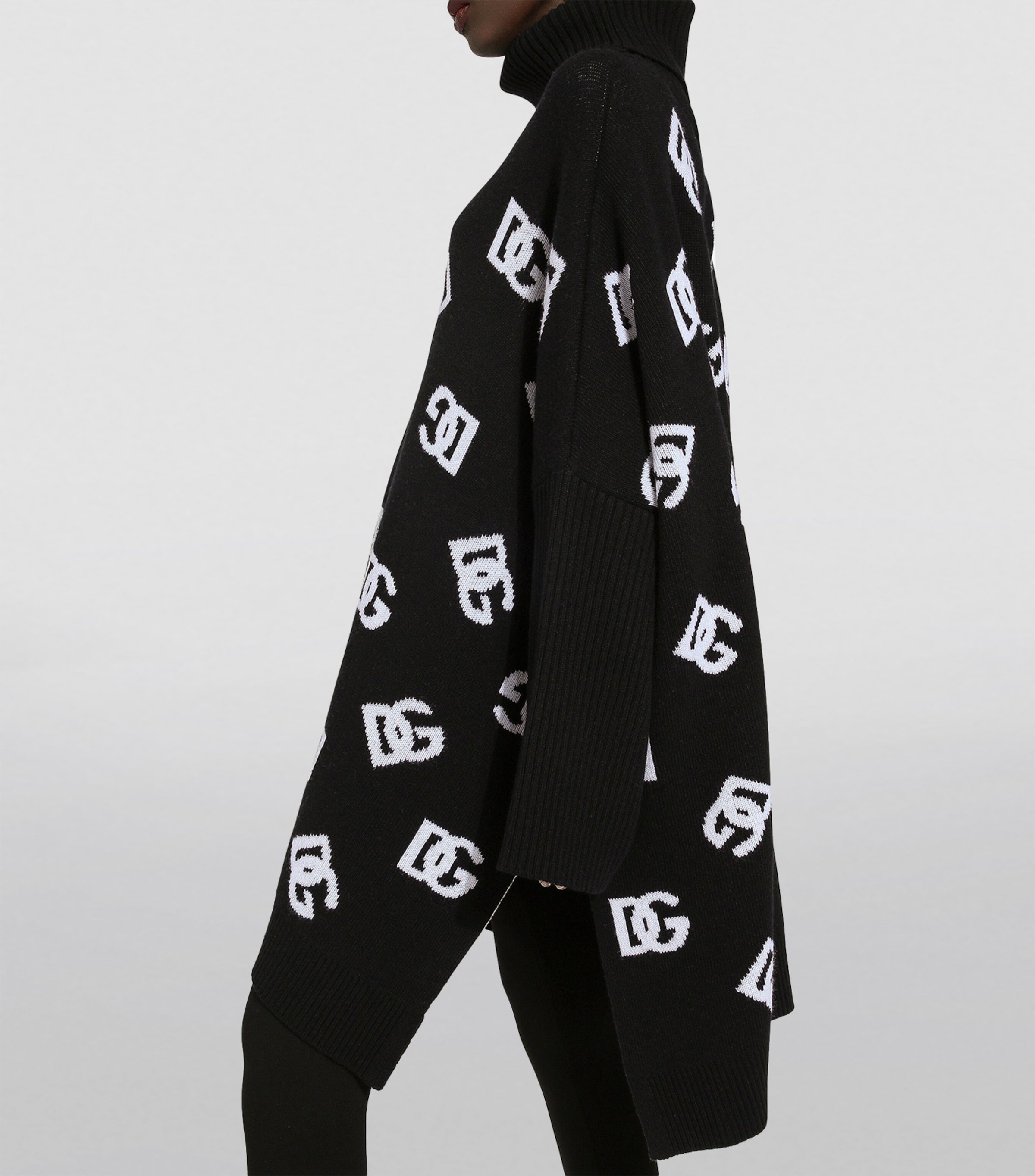 Dolce & Gabbana Wool Logo Poncho | Harrods DE