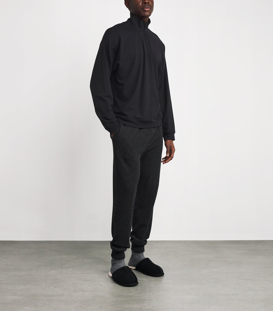 Jersey Lounge Quarter-Zip Sweater OBSIDIAN Image 2