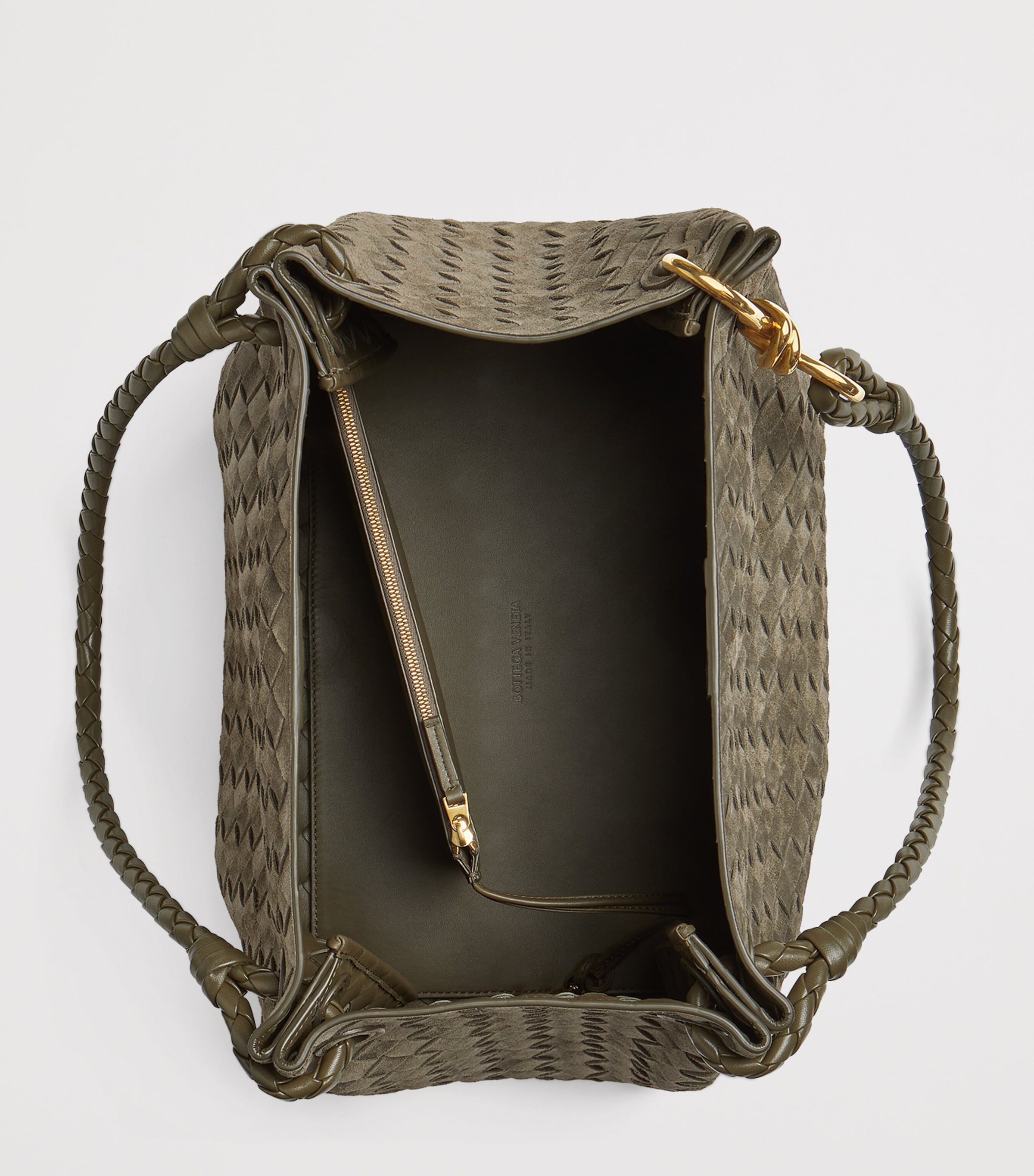 Bottega Veneta Large Suede Parachute Shoulder Bag | Harrods US