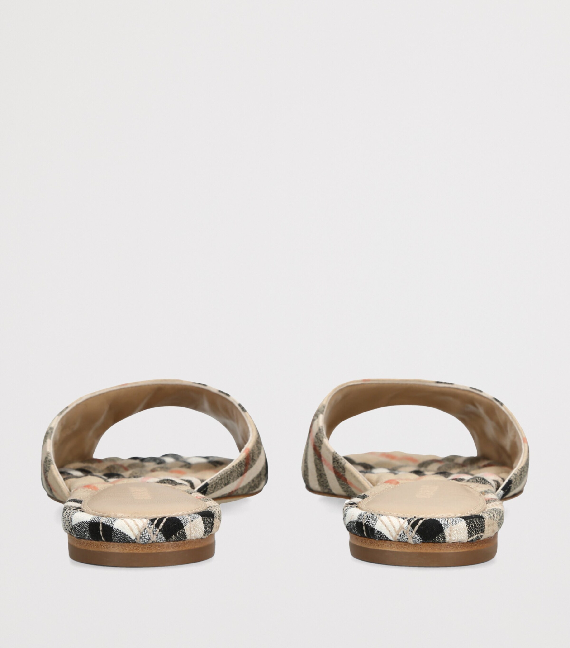 Stretch-Linen Mew Slides BEIGE COMB Image 2