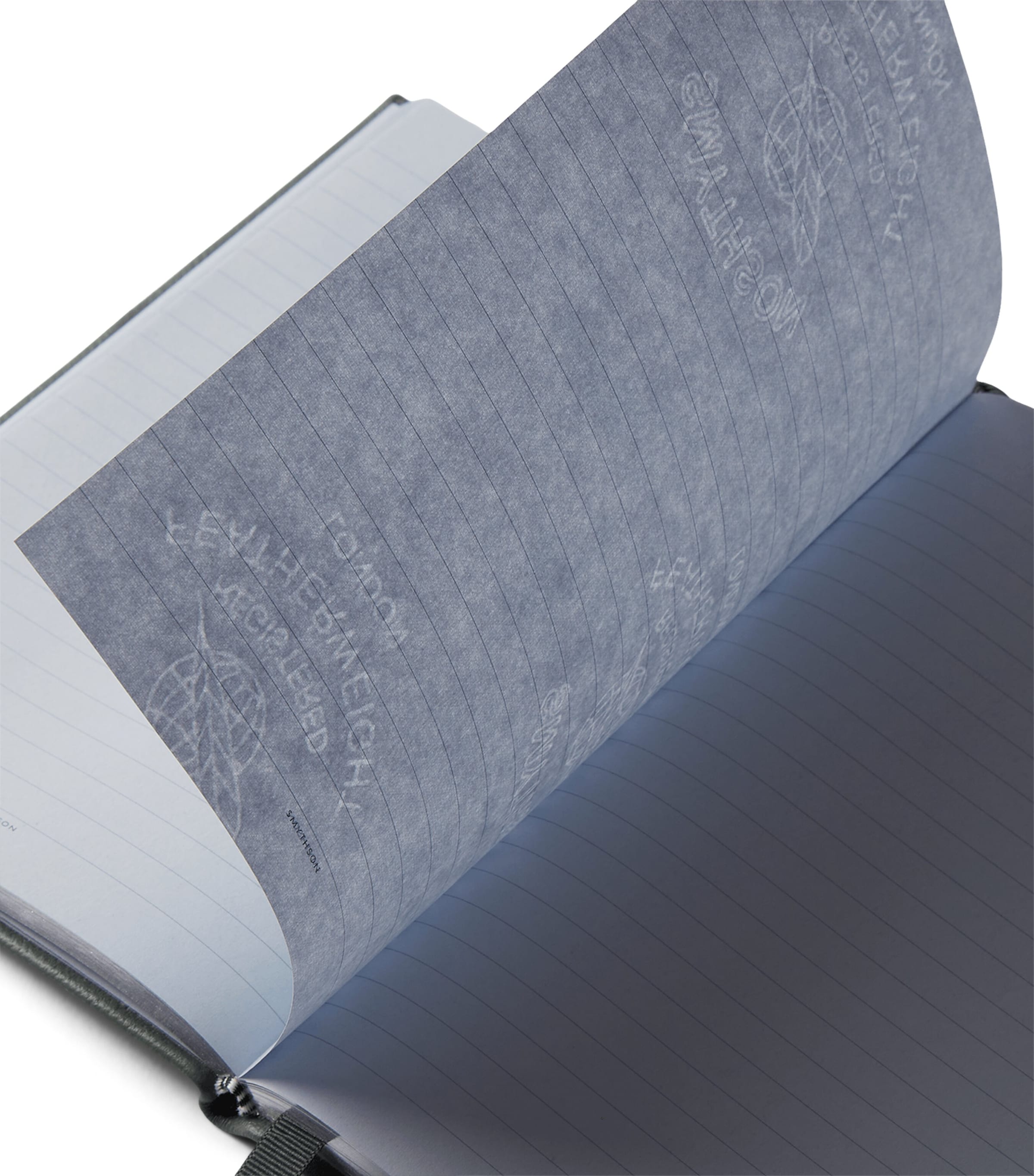 Smythson Leather Soho Notebook Slate Green Image 3