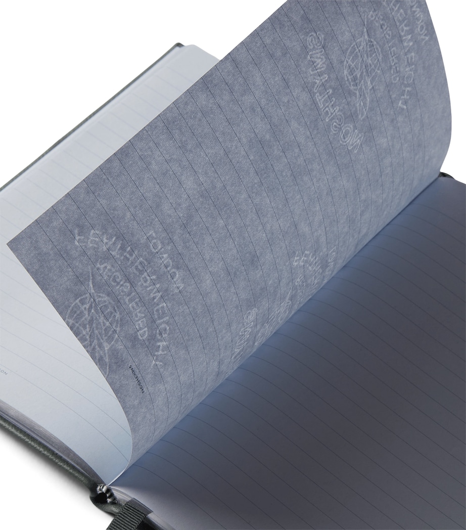 Smythson Leather Soho Notebook Slate Green Image 3