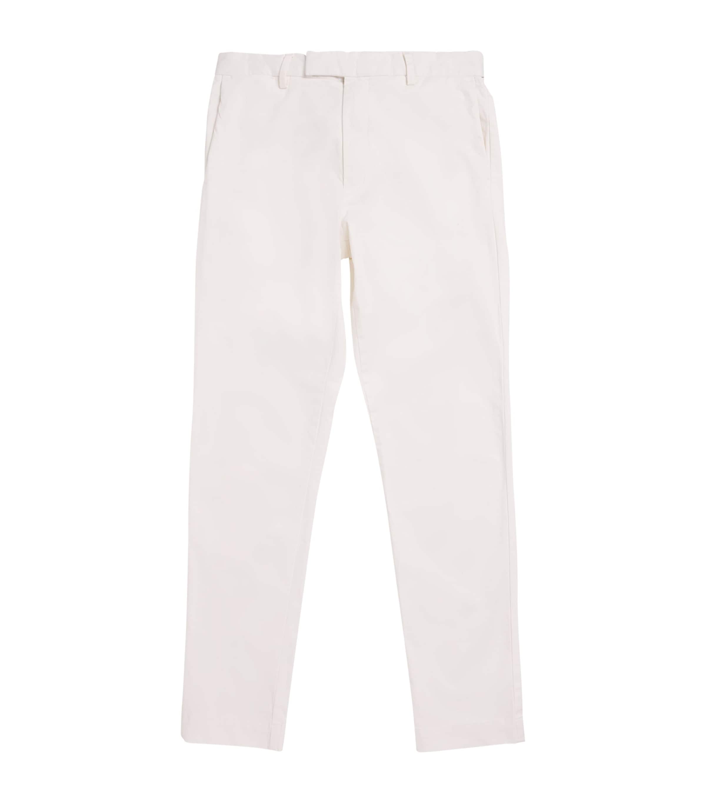 Stretch-Cotton Slim Chinos DECKWASH WHITE Image 1
