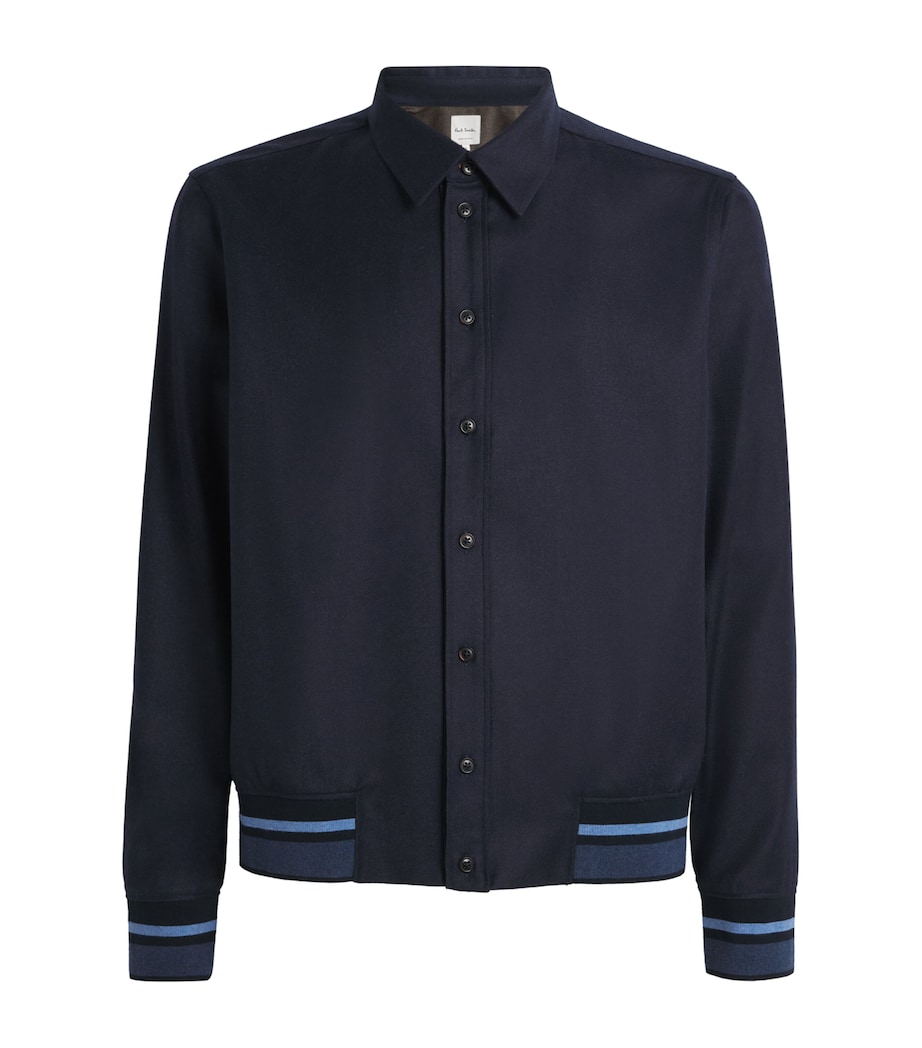 Cotton Casual-Fit Shirt 47B_NAVY Image 1