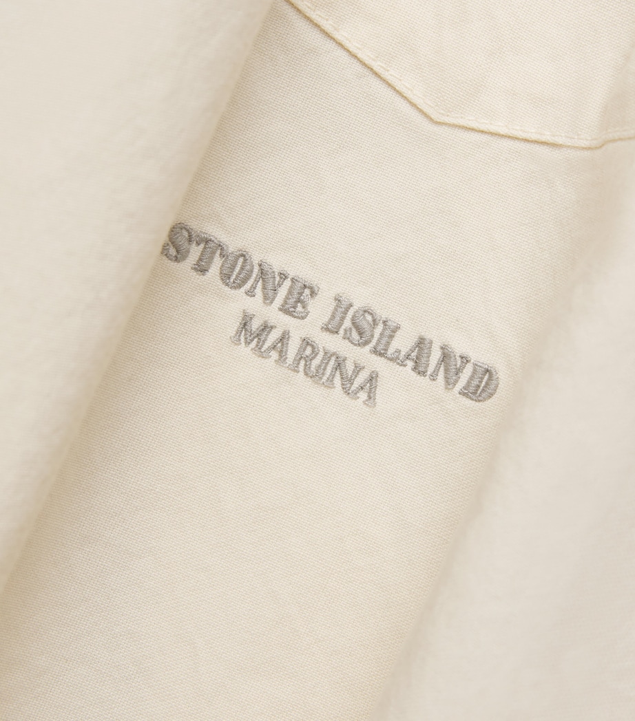 Stone Island Mens Organic Cotton Garment-Dyed Overshirt Image 6