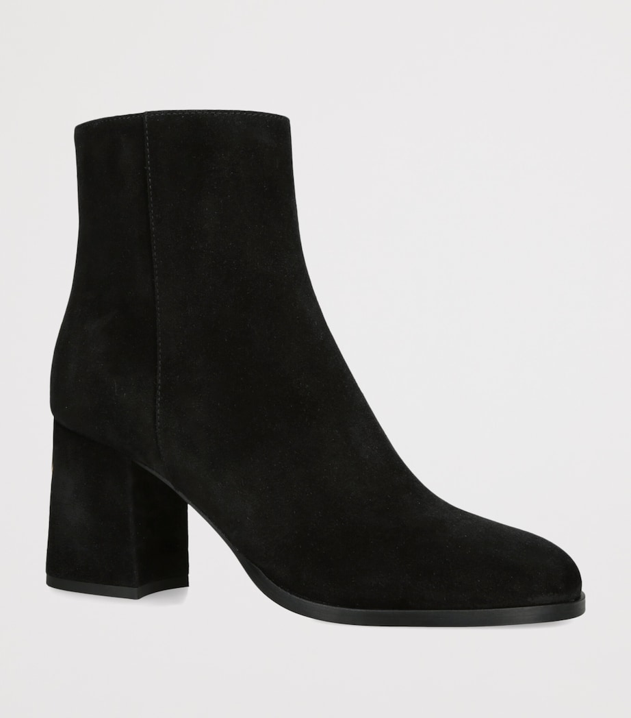 Valentino Garavani Suede Fawcette Ankle Boots 75 Black Image 3