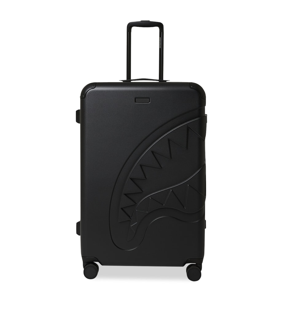 Embossed Check-In Suitcase (79cm) BLACK Image 1