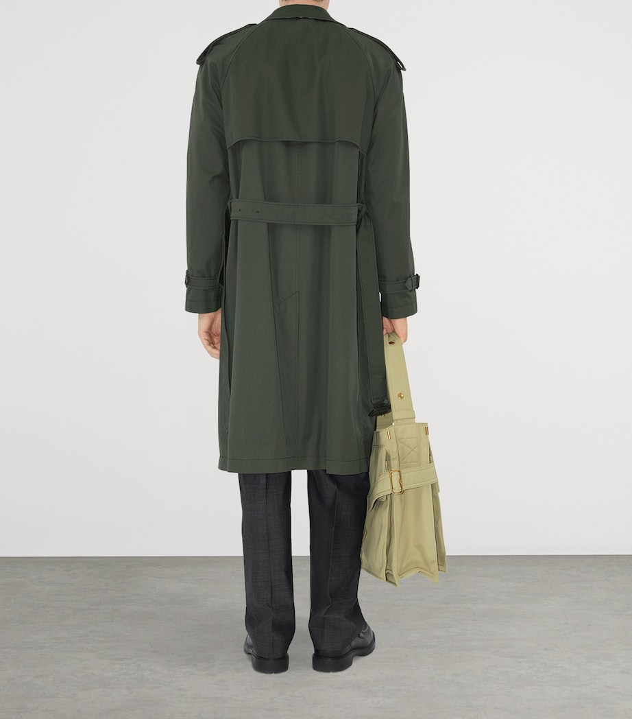 Gabardine Trench Coat YEW Image 4