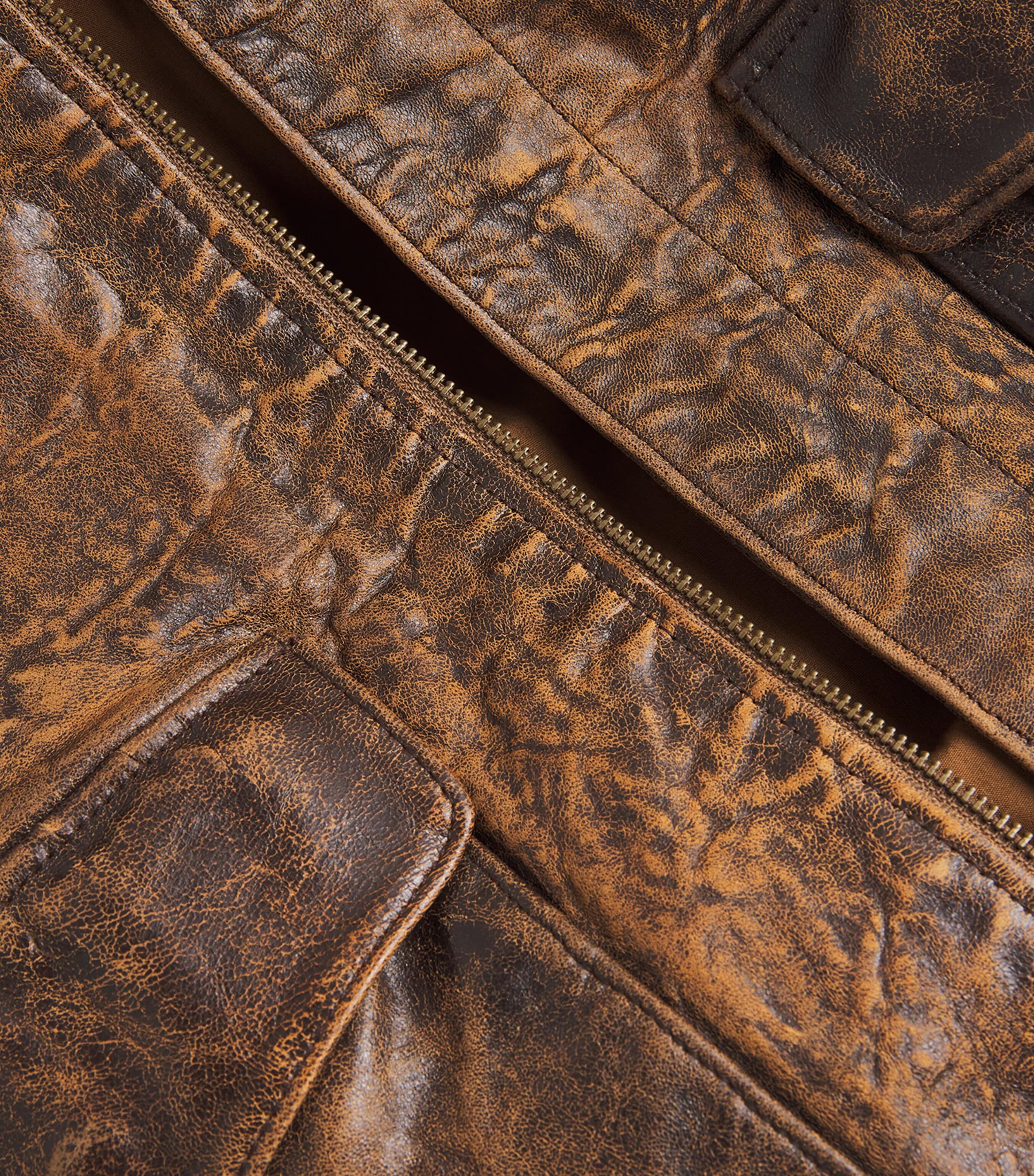 Polo Ralph Lauren Brown Sheep Leather Flight Jacket | Harrods US