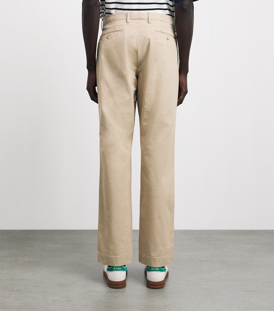 Polo Ralph Lauren Mens Stretch-Cotton Straight Chinos Beige/khaki Image 5