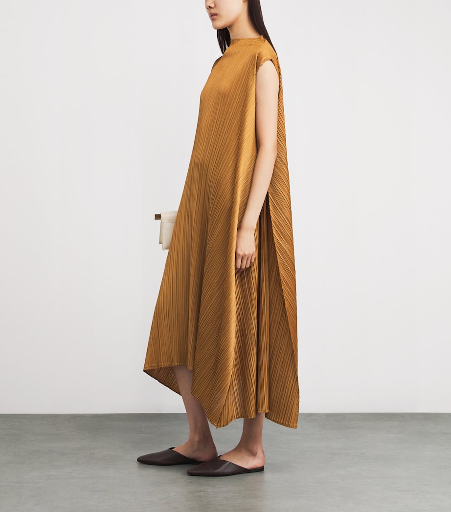 Efficient Square 2 Midi Dress CAMEL BROWN Image 2