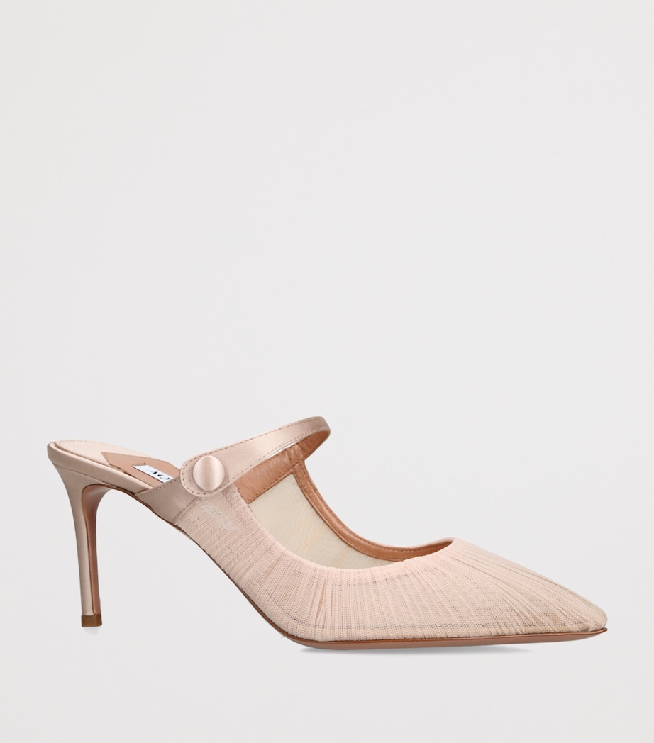 Tulle Voile Mules 75 PALE PINK Image 3