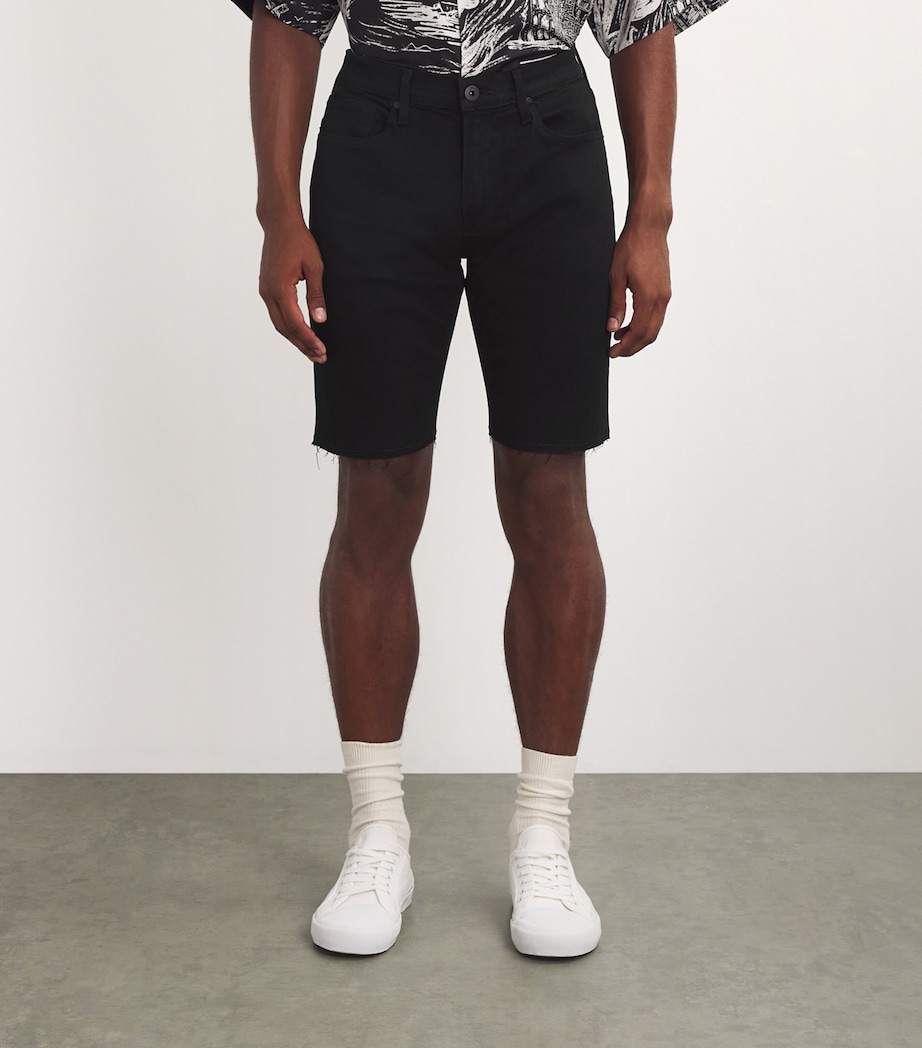 PAIGE Mens Federal Shorts Black Shadow Image 3