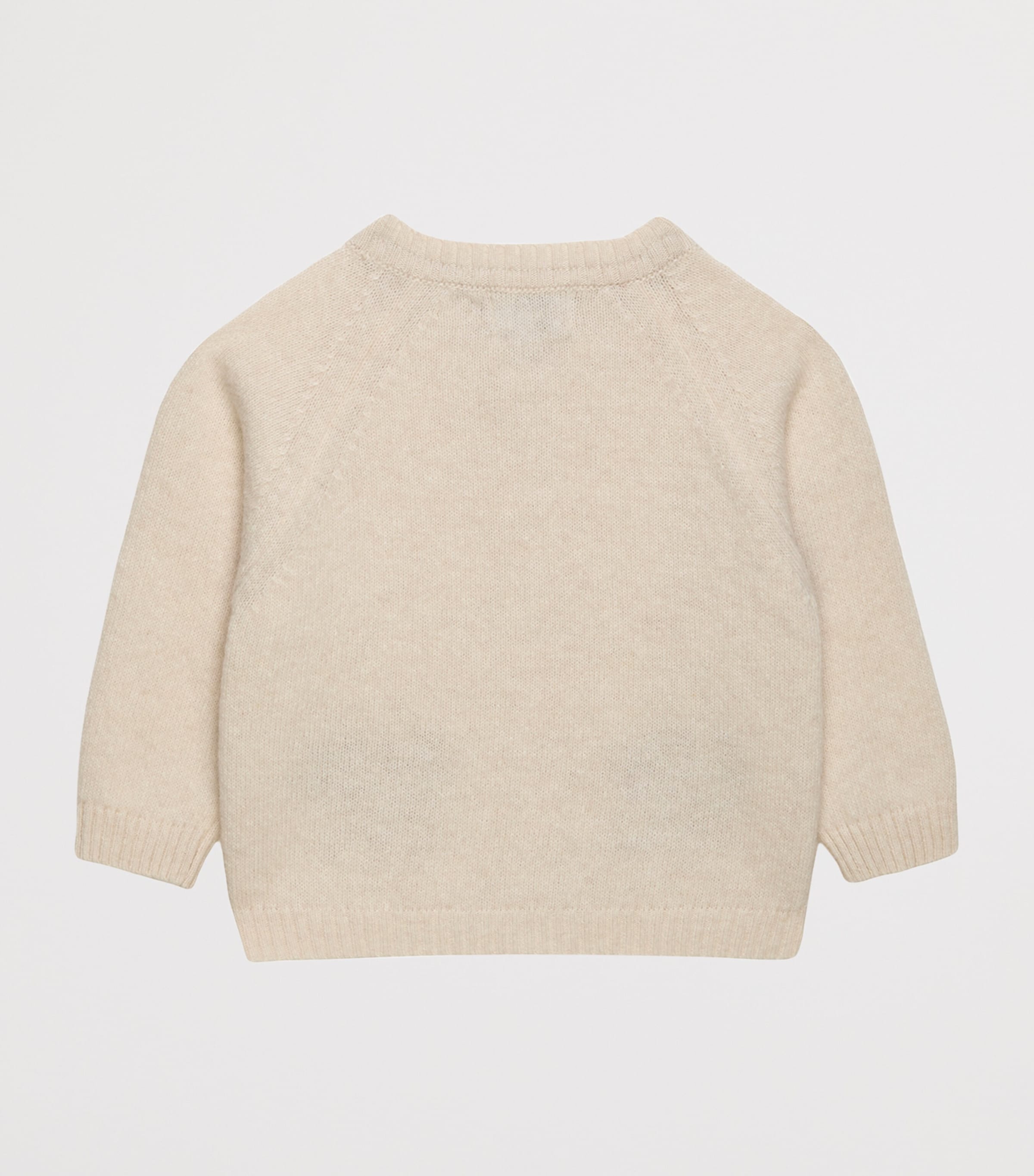 Trotters White Merino-Cashmere Dasher Cardigan (Newborn-12 Months ...