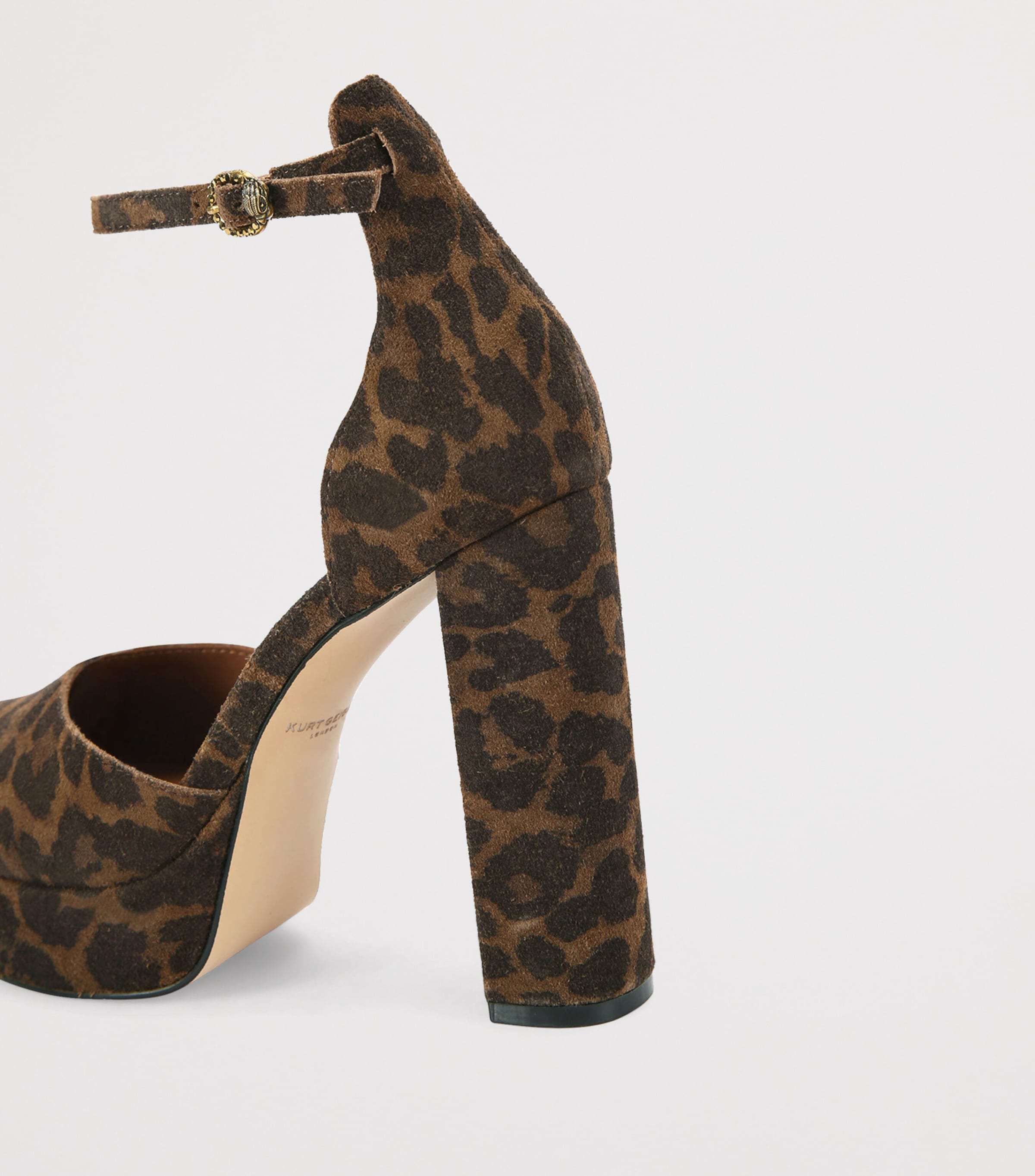 Suede Shoreditch Platform Heels DK.BRN COM Image 2