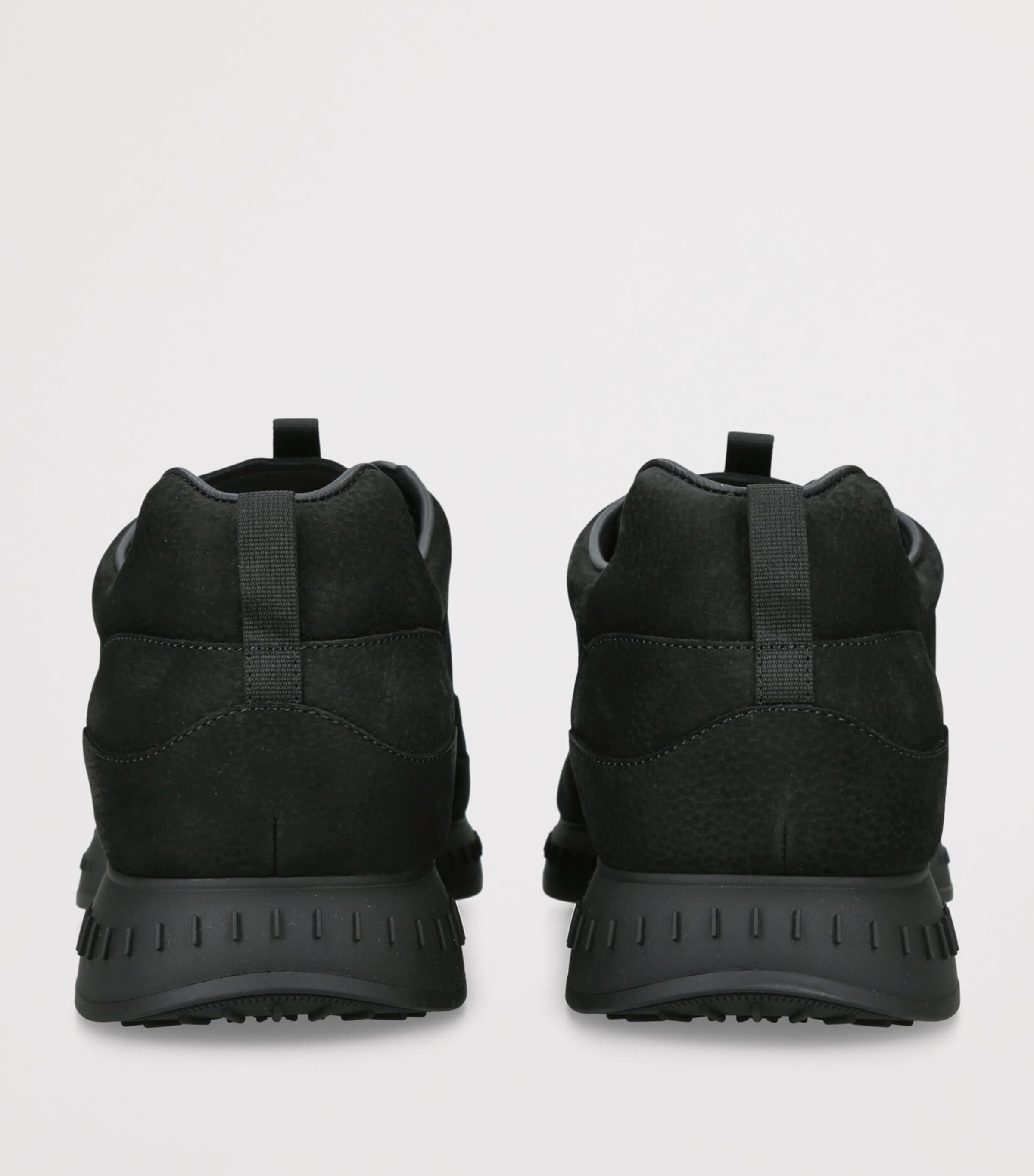 John Lobb Nubuck Leather Stream Sneakers Black Image 4