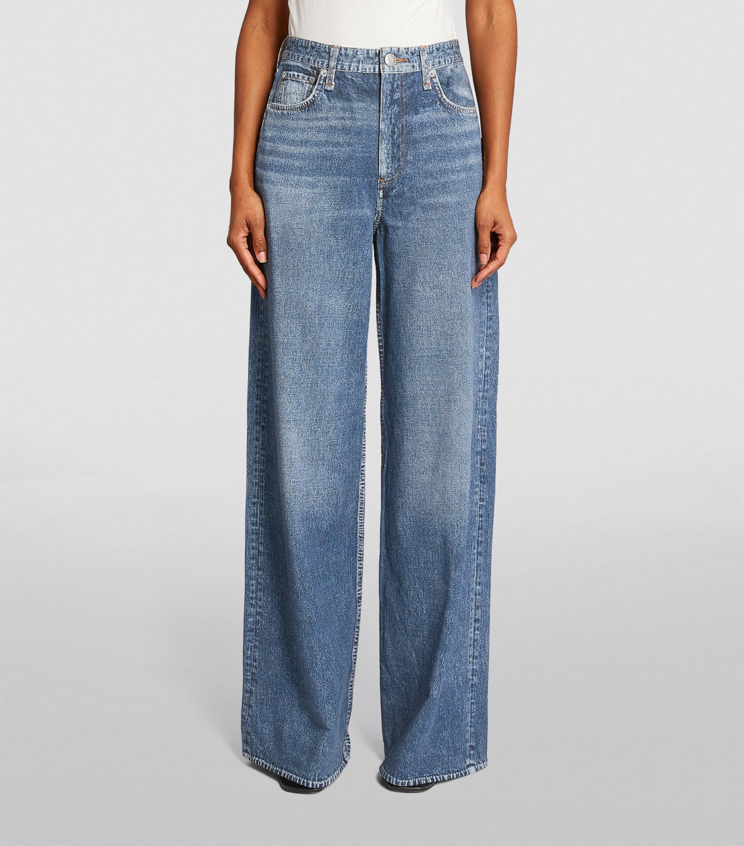 Rag & Bone Womens Miramar Sofie Wide-Leg Jeans Kimber Was Image 3