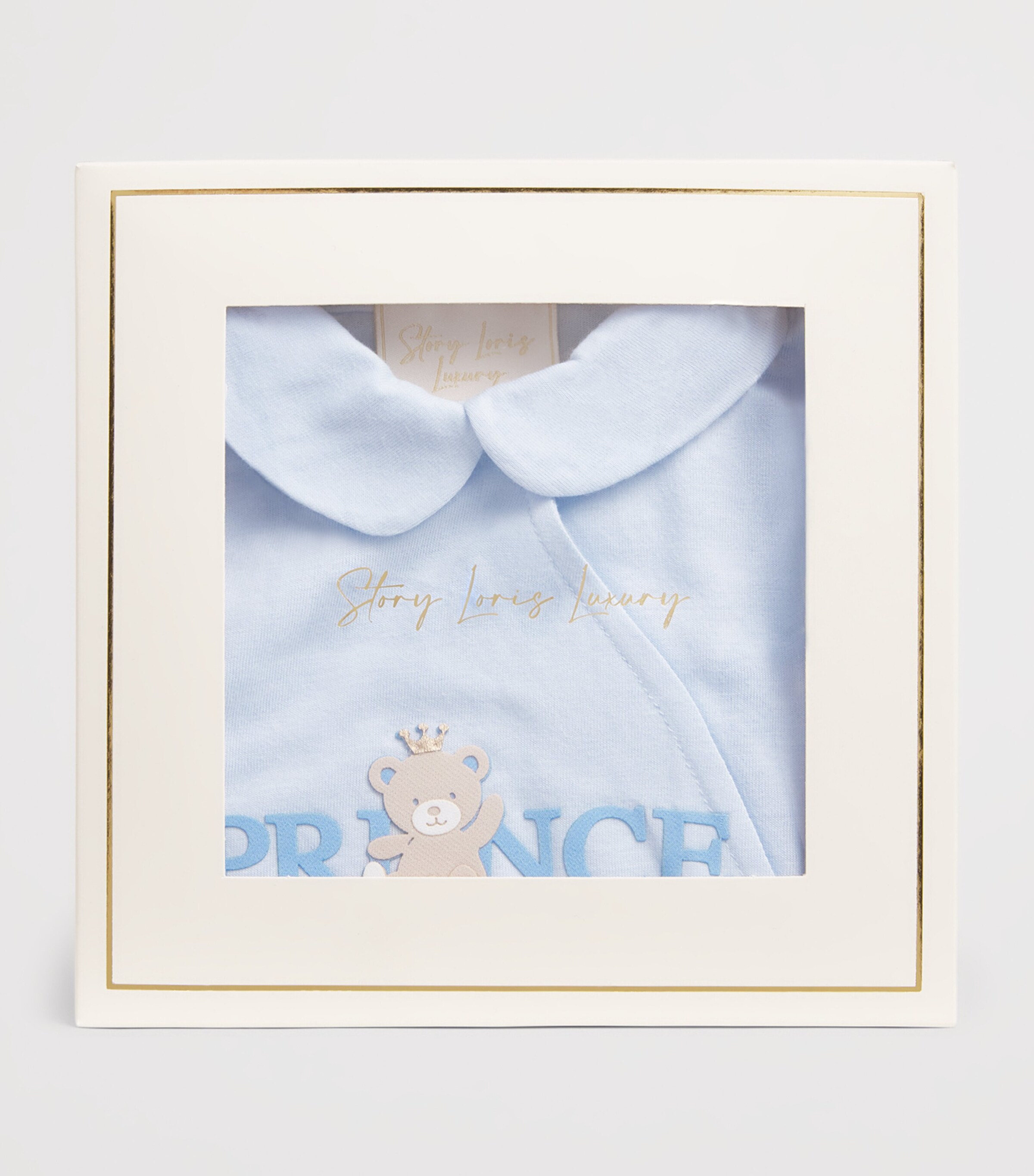 Story Loris Cotton Bear All-In-One (1-9 Months) Blue Image 3
