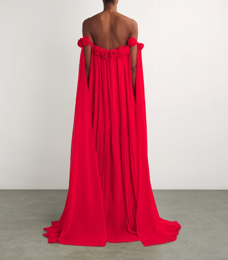LEO LIN Red Camilla Maxi Dress | Harrods US LEO LIN Red Camilla Maxi Dress | Harrods US