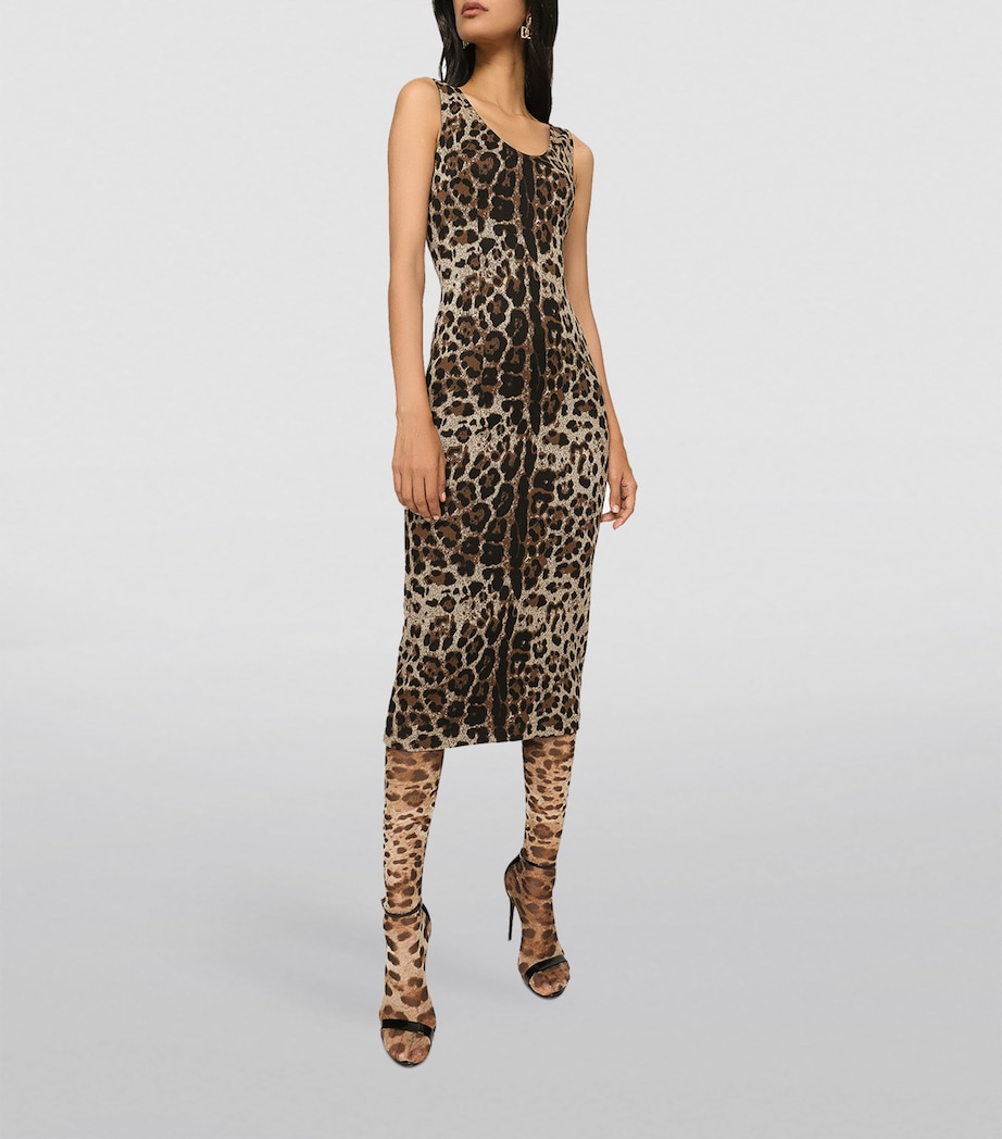 Leopard Print Midi Dress S8350-JACQU Image 4