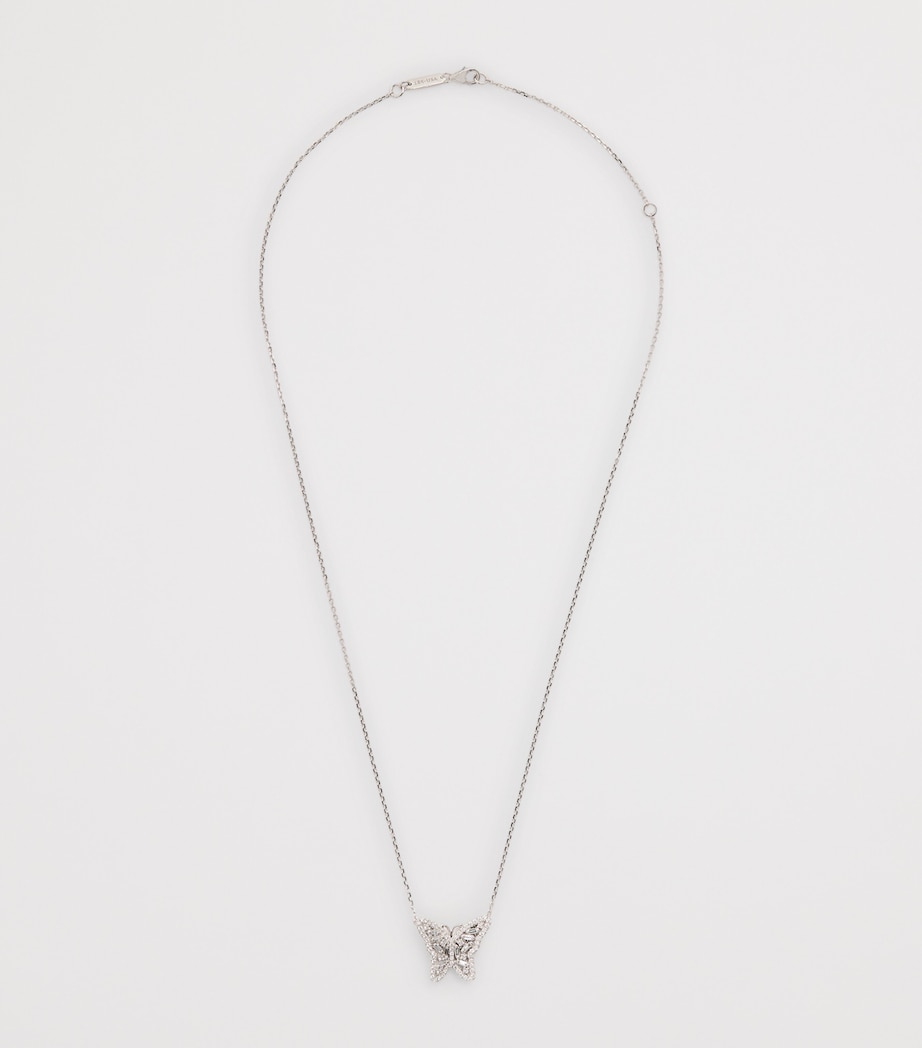 Suzanne Kalan White Gold and Diamond Bold Butterfly Necklace Wg/wd Image 3